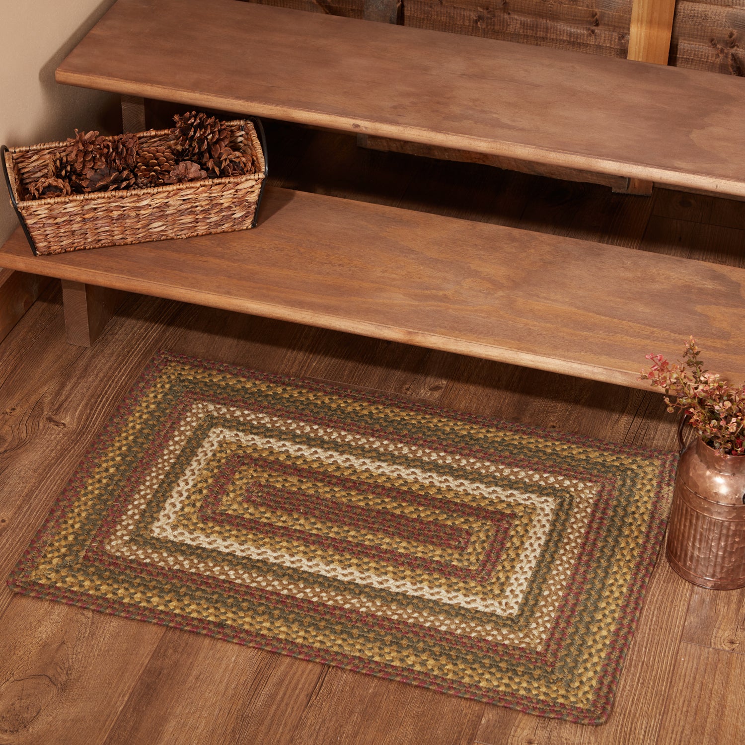 Tea Cabin Jute Rectangular Rug 20" x 30"