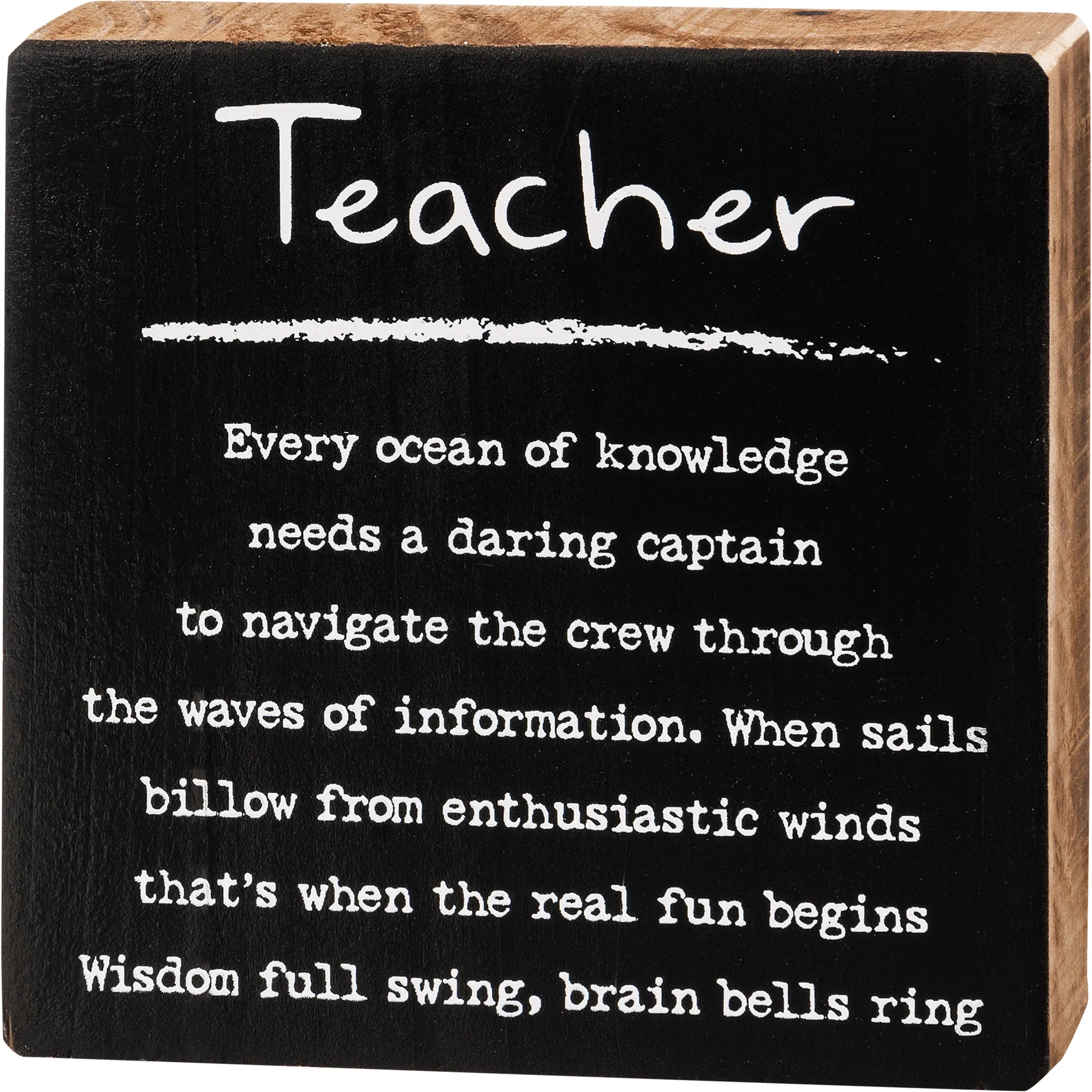 Surprise Me Sale ๐คญ ๐ Teacher Inspirational 4" Small Block Sign