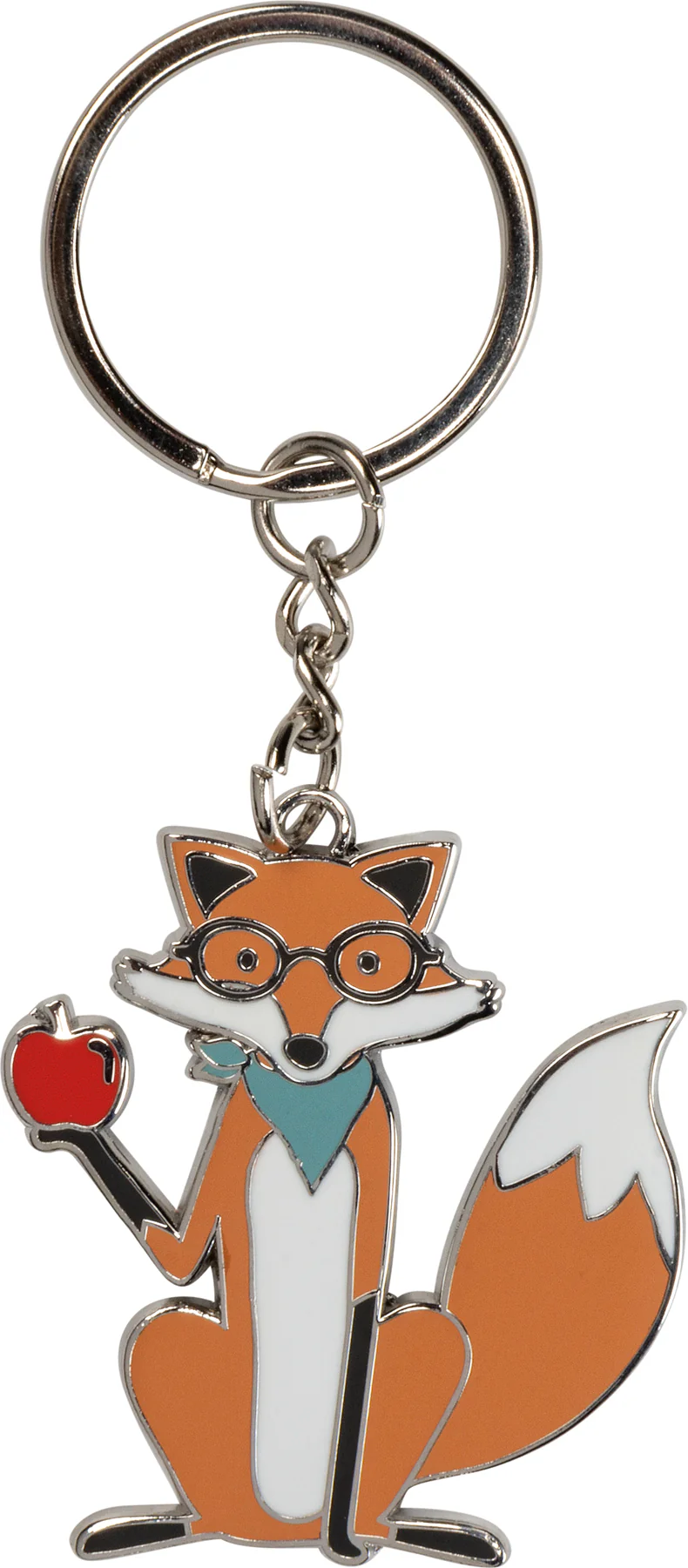 Surprise Me Sale 🤭 💙 Teaching is a Work Of Heart Fox with Apple Keychain - Image 2