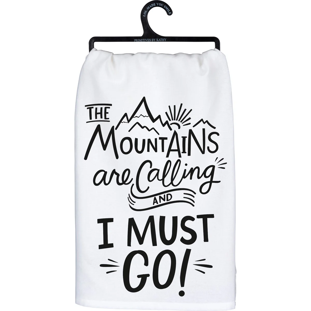 💙 The Mountains Are Calling and I Must Go Kitchen Towel