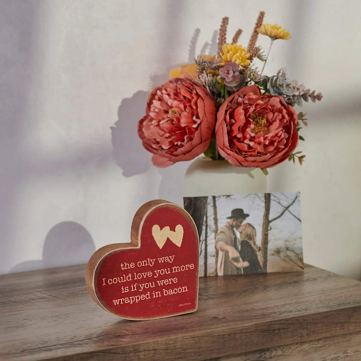 The Only Way I'd Love You More, Wrapped In Bacon Chunky Heart Sitter - Image 2