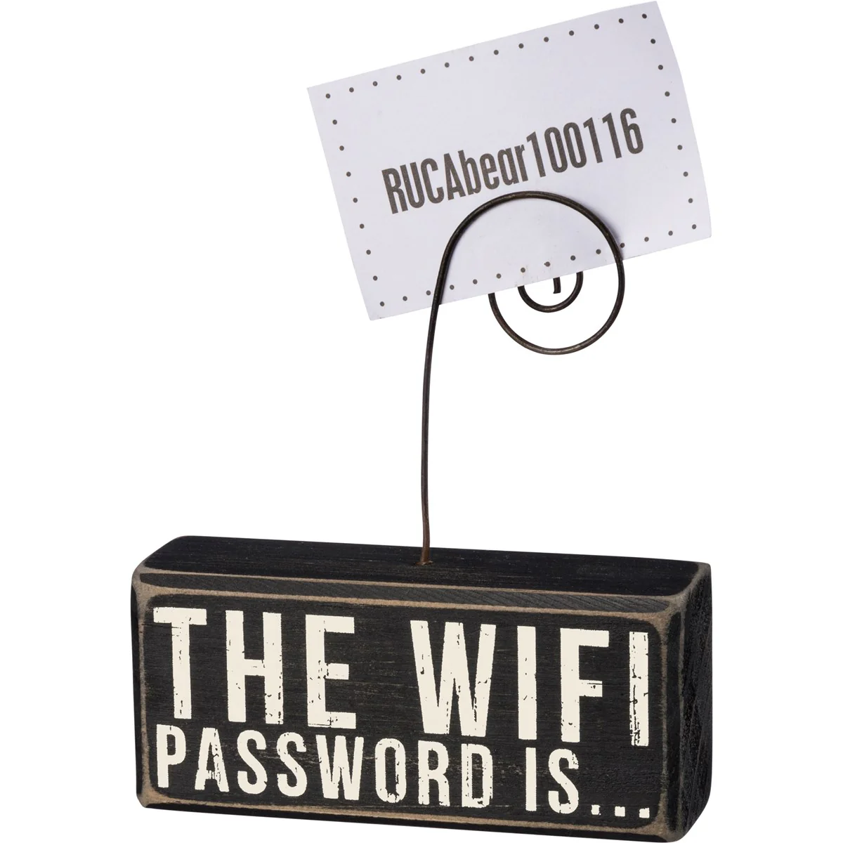 The Wifi Password Is... Photo Block