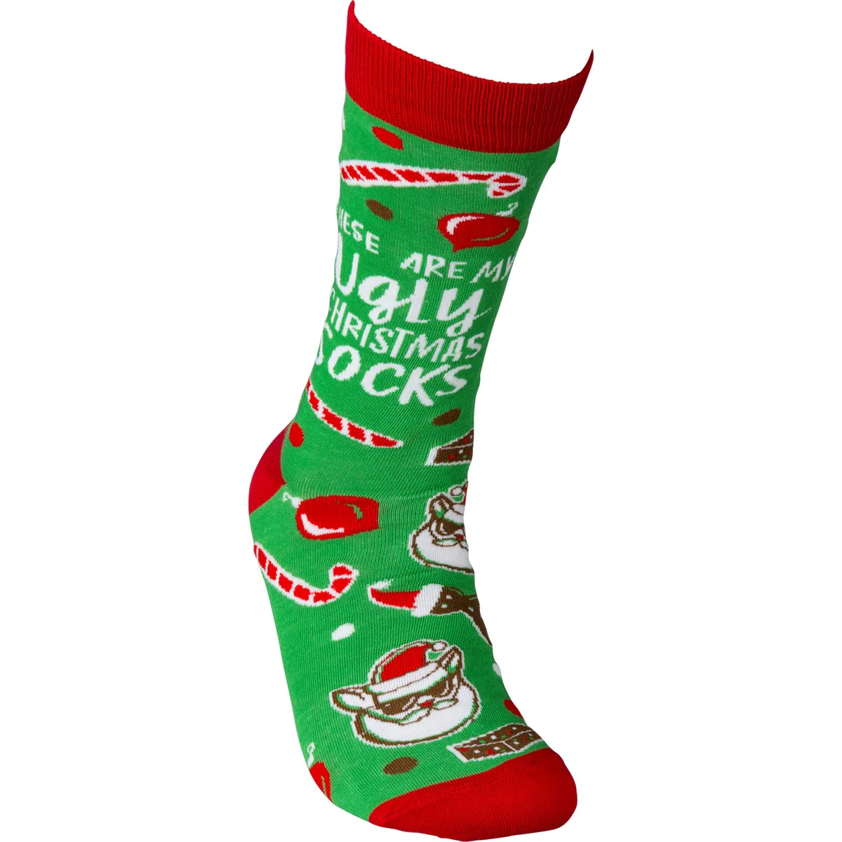 💙 These Are My Ugly Christmas Socks Fun Novelty Socks - Image 3