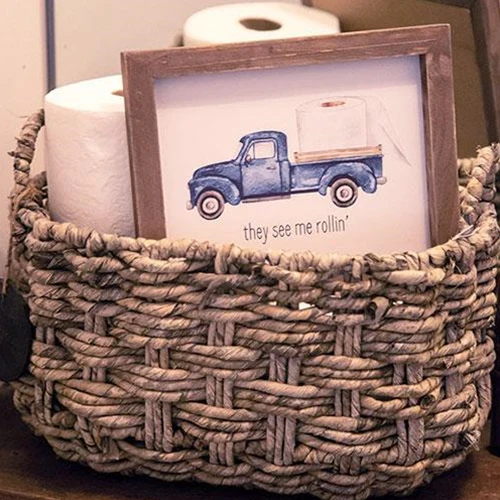 They See Me Rollin Pickup Truck Framed Bathroom Sign - Image 2
