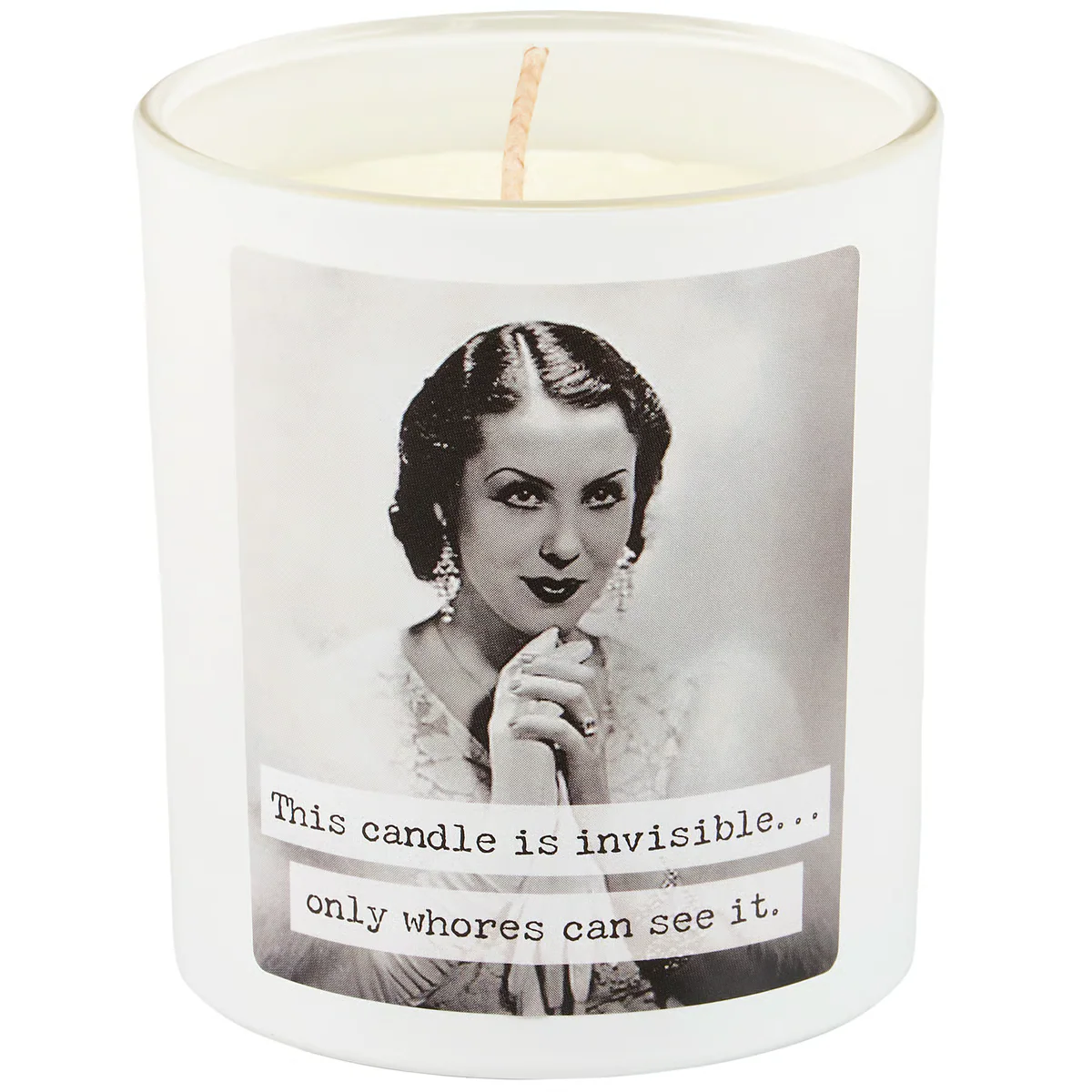 This Candle is Invisible 8 oz Lavender Jasmine Jar Candle