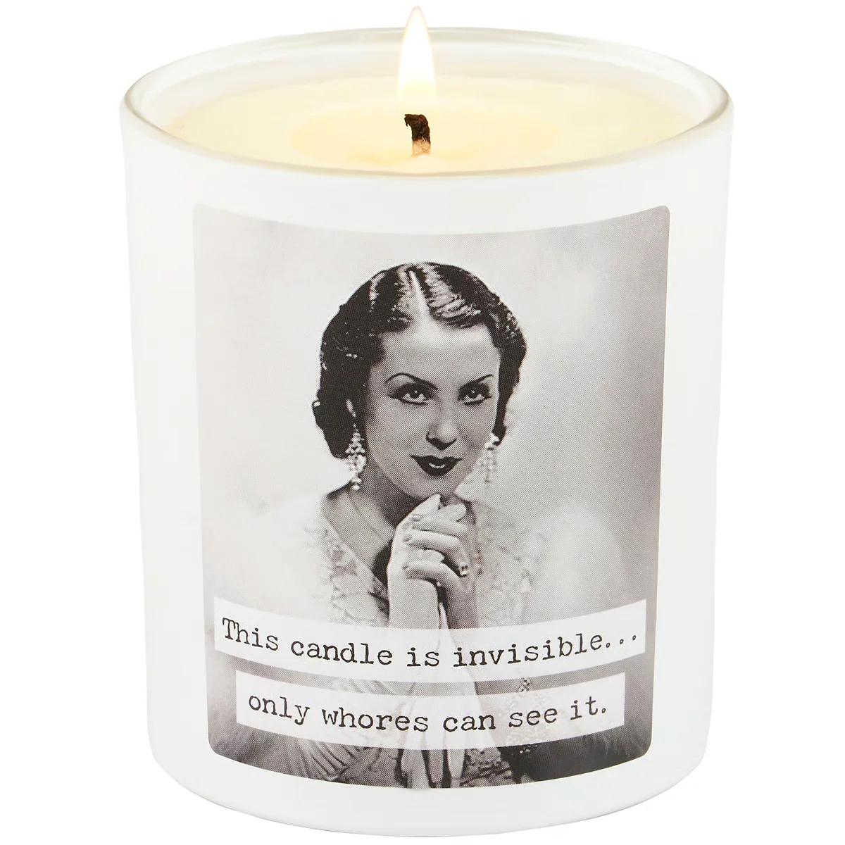 This Candle is Invisible 8 oz Lavender Jasmine Jar Candle - Image 2