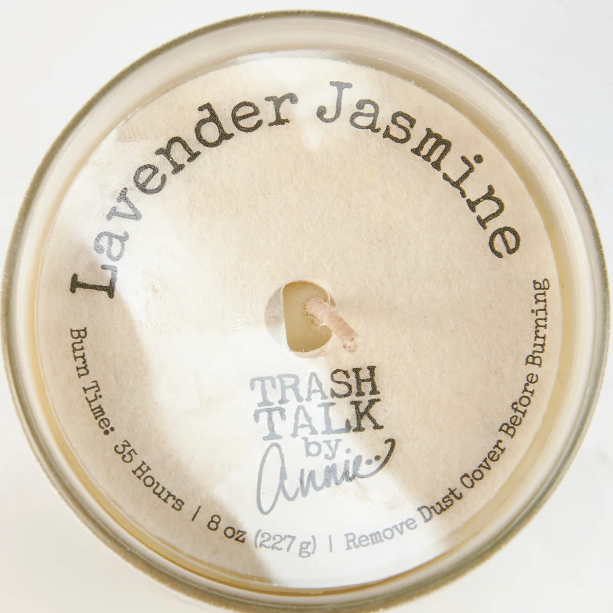 This Candle is Invisible 8 oz Lavender Jasmine Jar Candle - Image 3