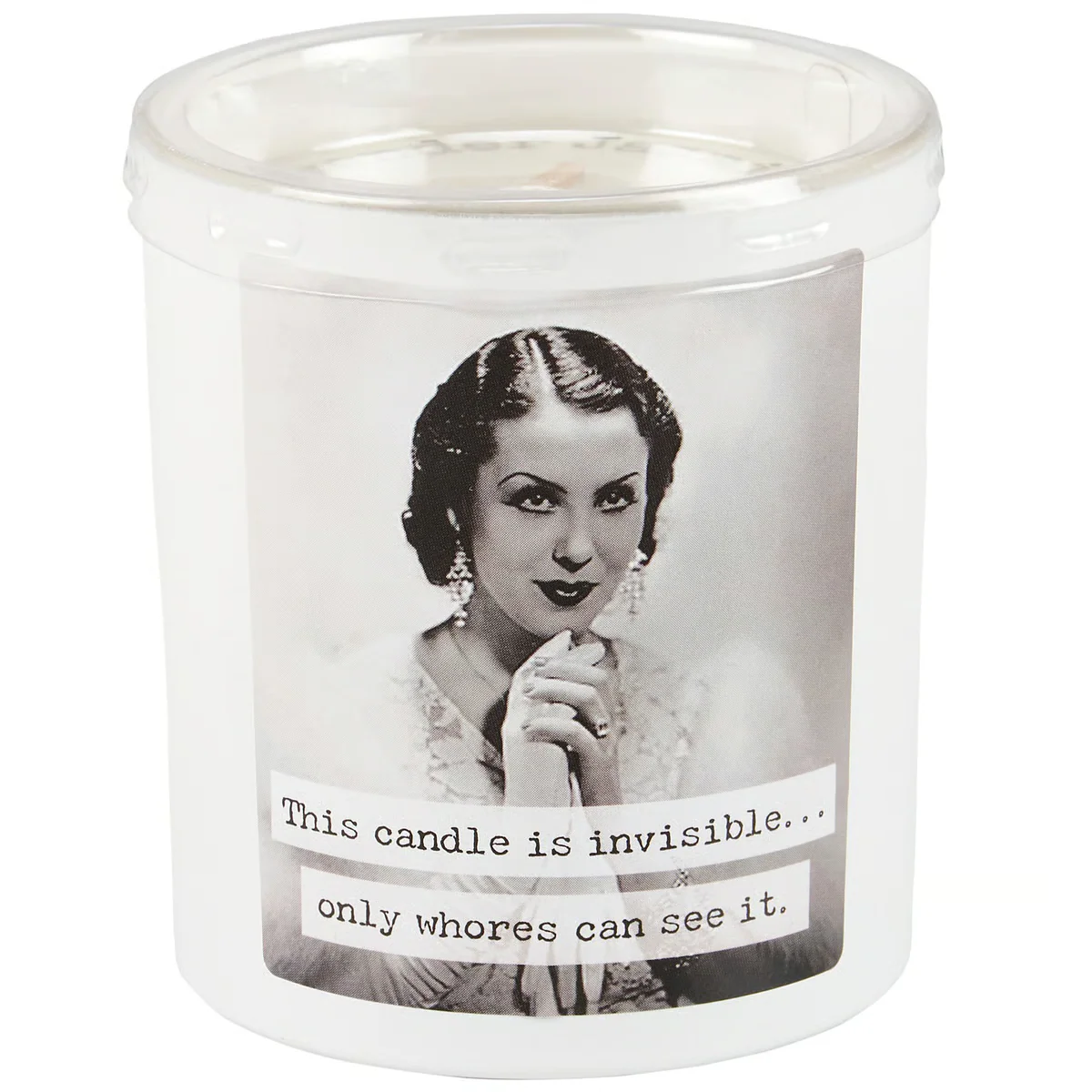 This Candle is Invisible 8 oz Lavender Jasmine Jar Candle - Image 4