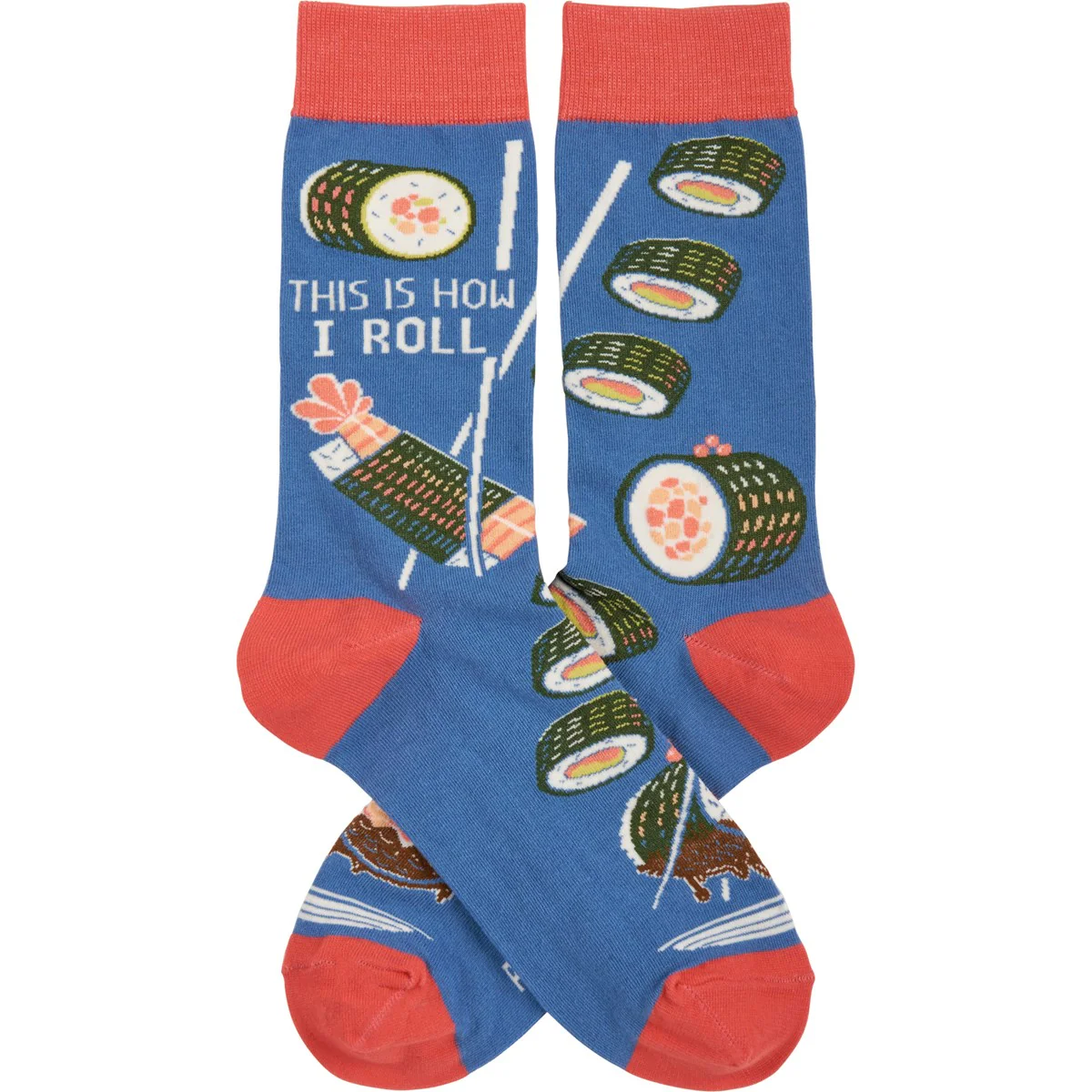 This Is How I Roll Sushi Novelty Fun Socks - Image 3