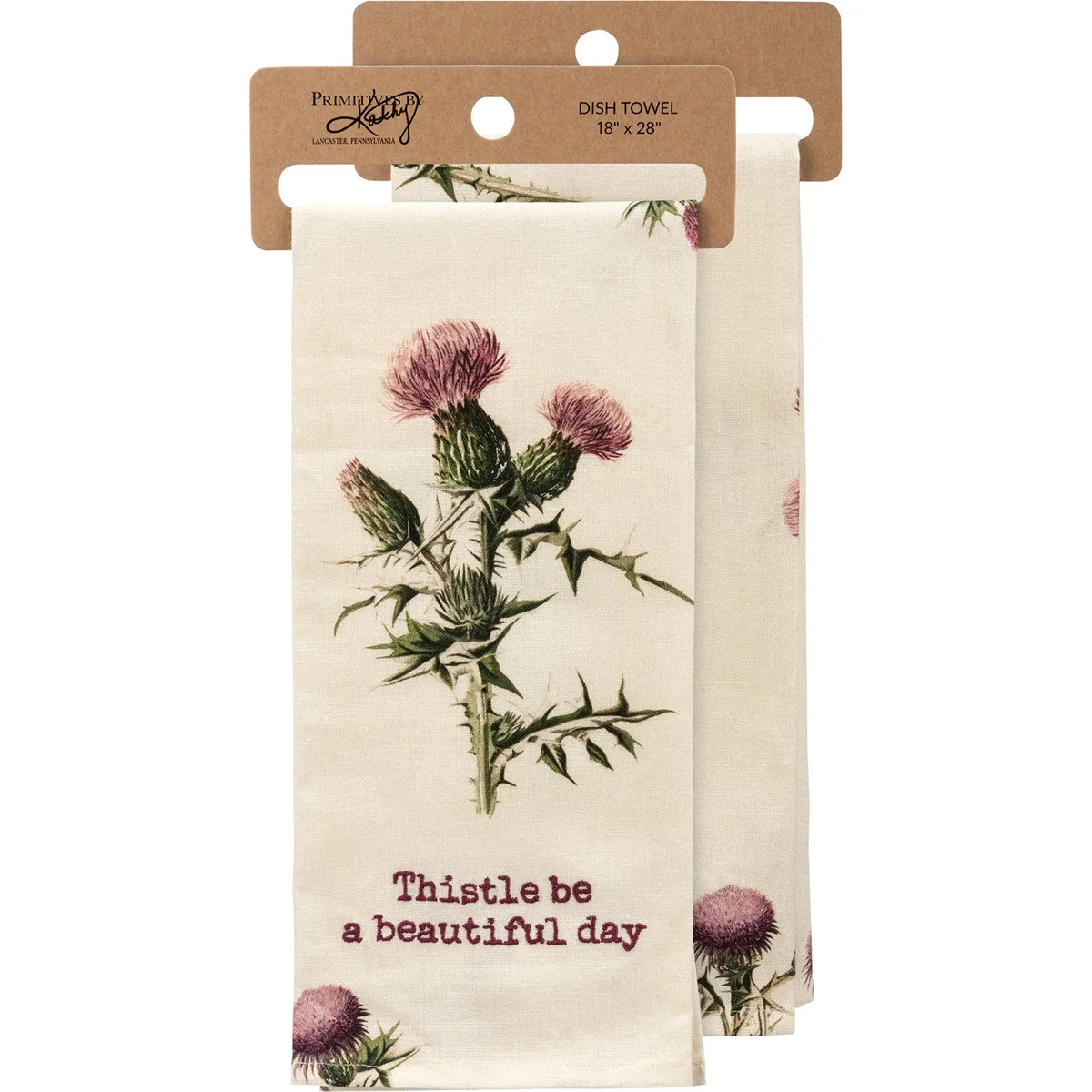 Thistle Be A Beautiful Day Kitchen Towel - Image 2