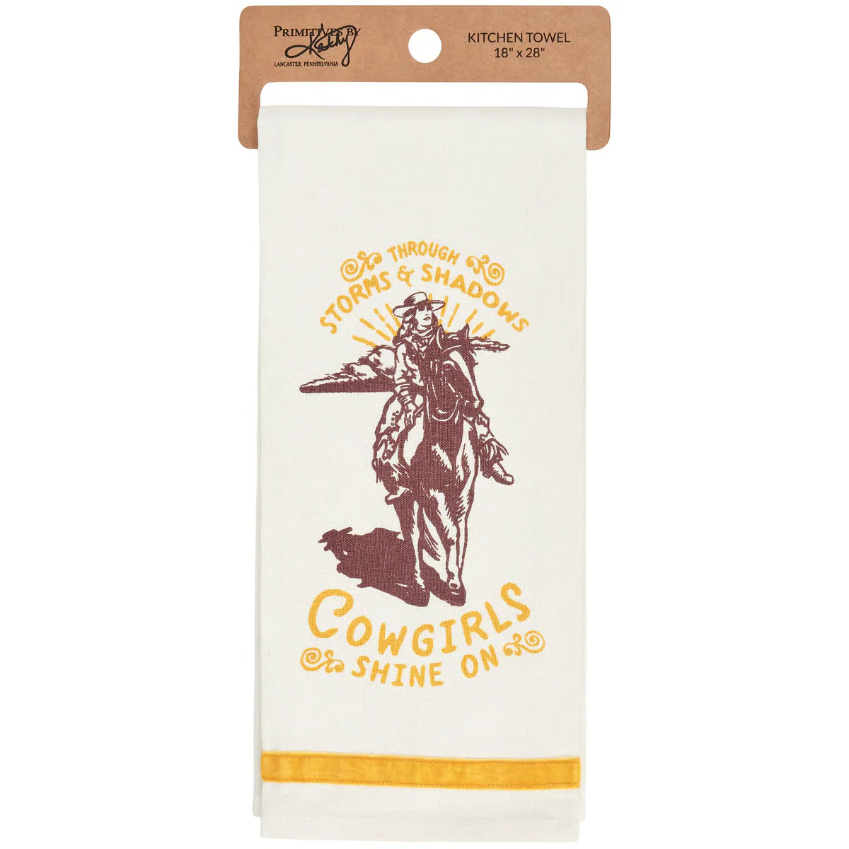 Through Storms & Shadows Cowgirls Shine On Kitchen Towel