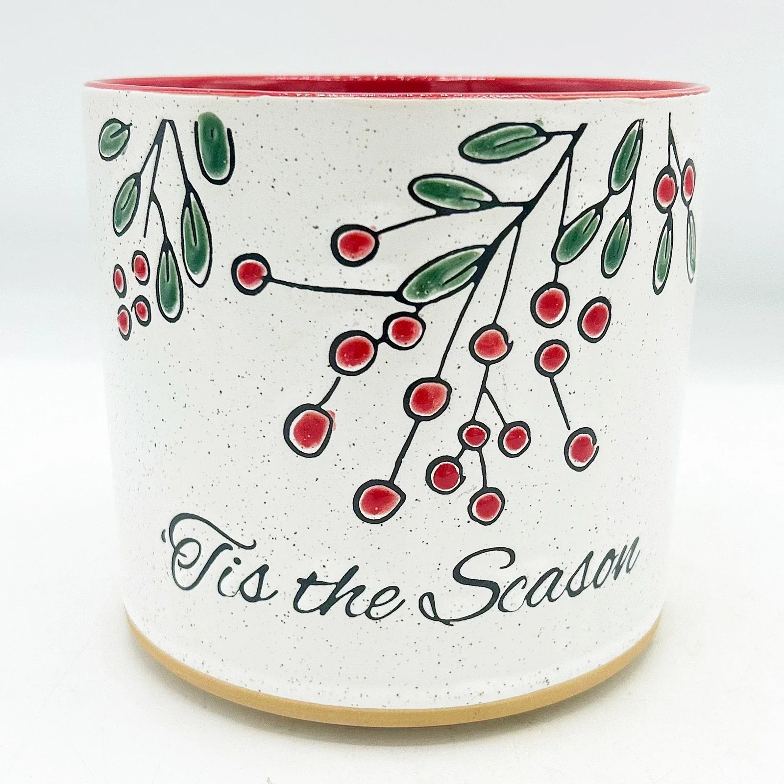 Tis the Season Ceramic Christmas Planter Pot - Image 4