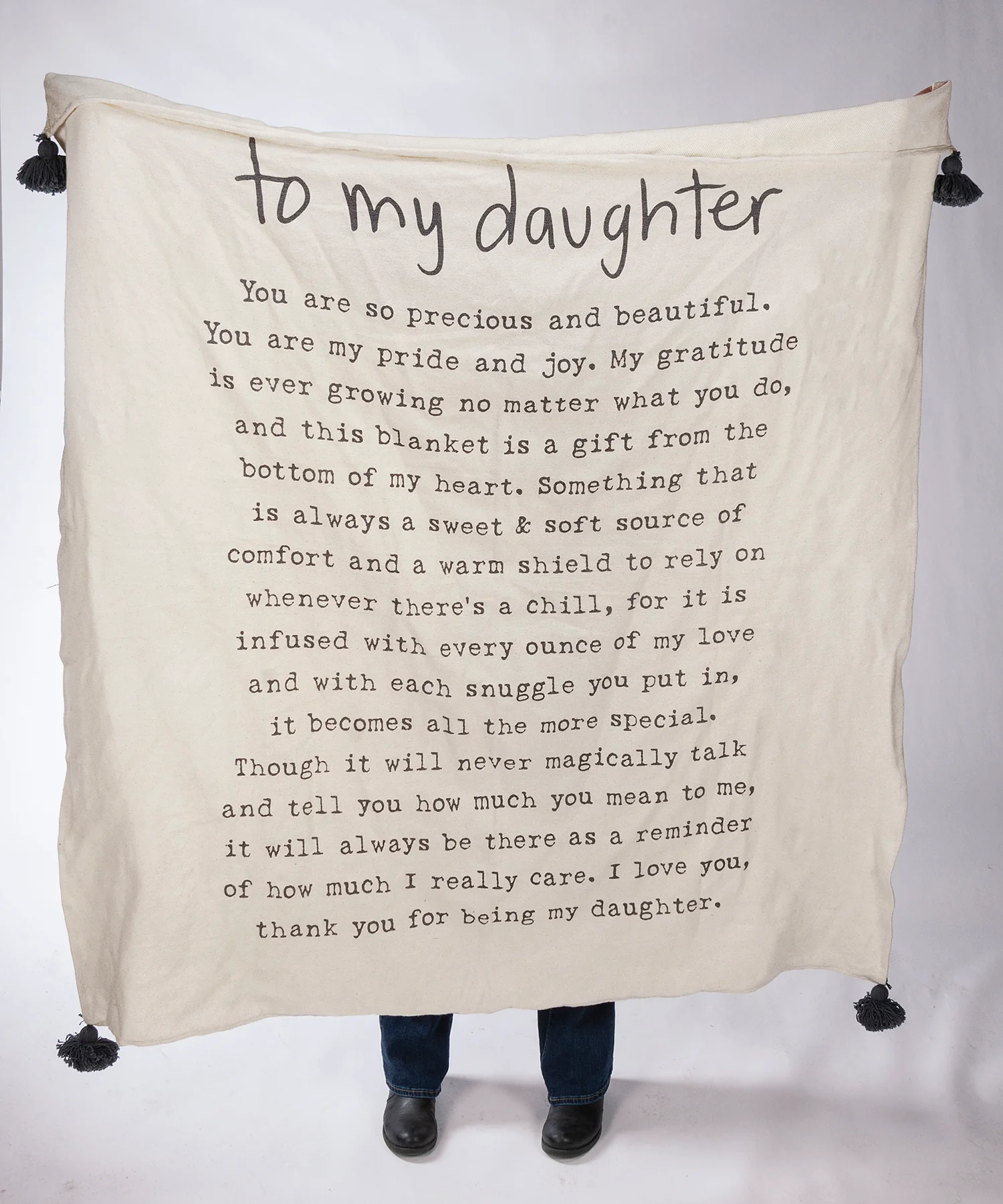 ๐ To My Daughter Poem Throw