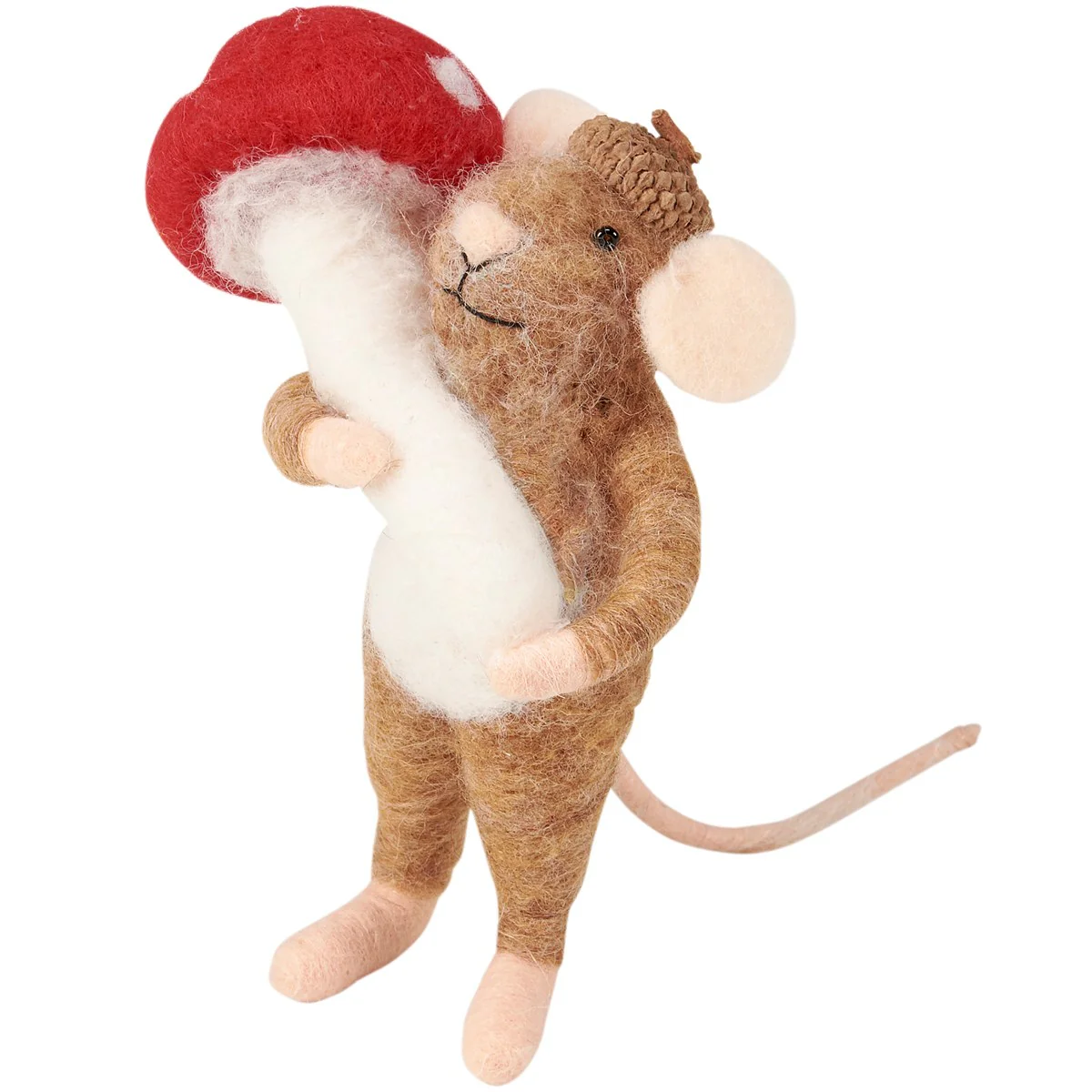 ๐ Toadstool Mouse Felt Critter Figure - Image 3