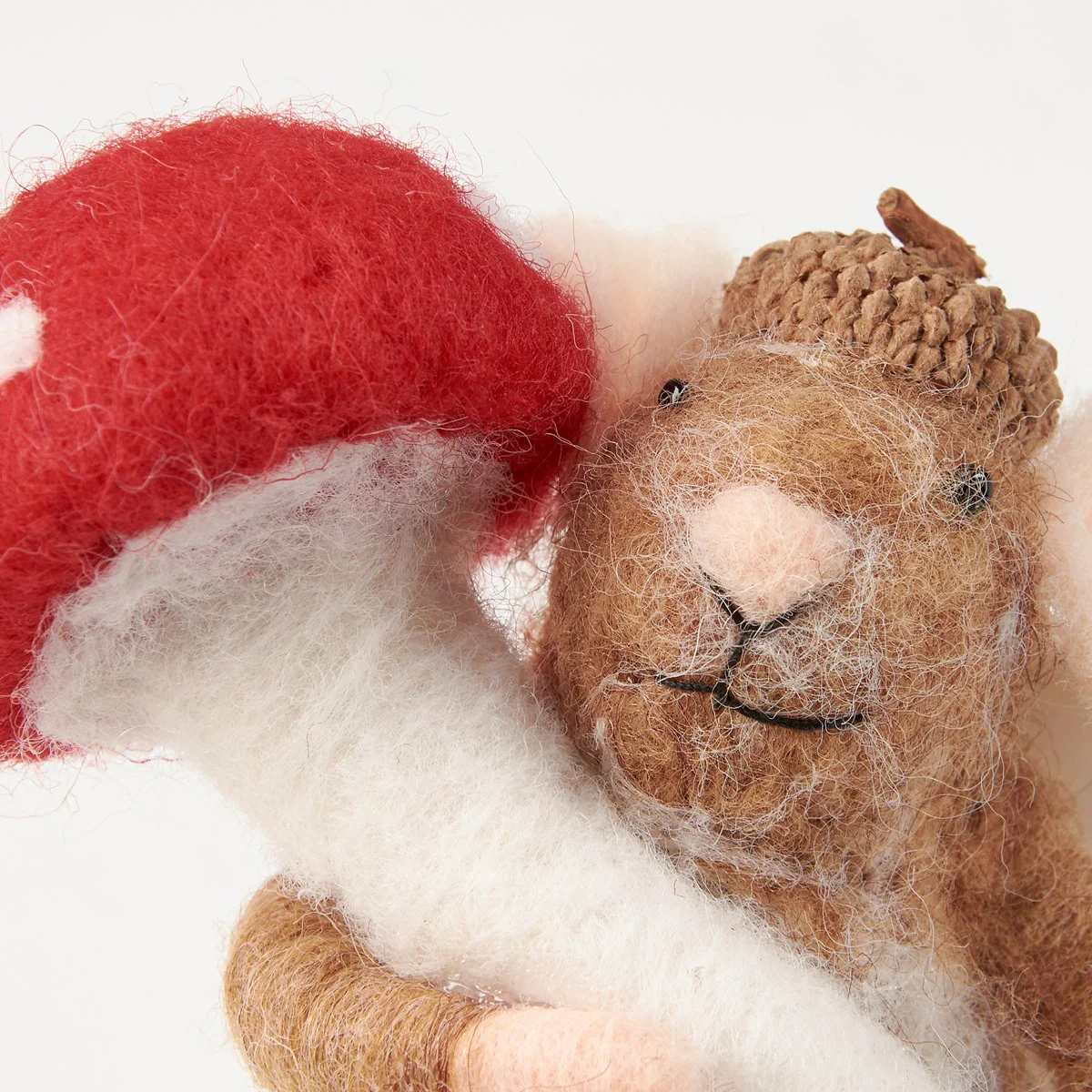 ๐ Toadstool Mouse Felt Critter Figure - Image 4