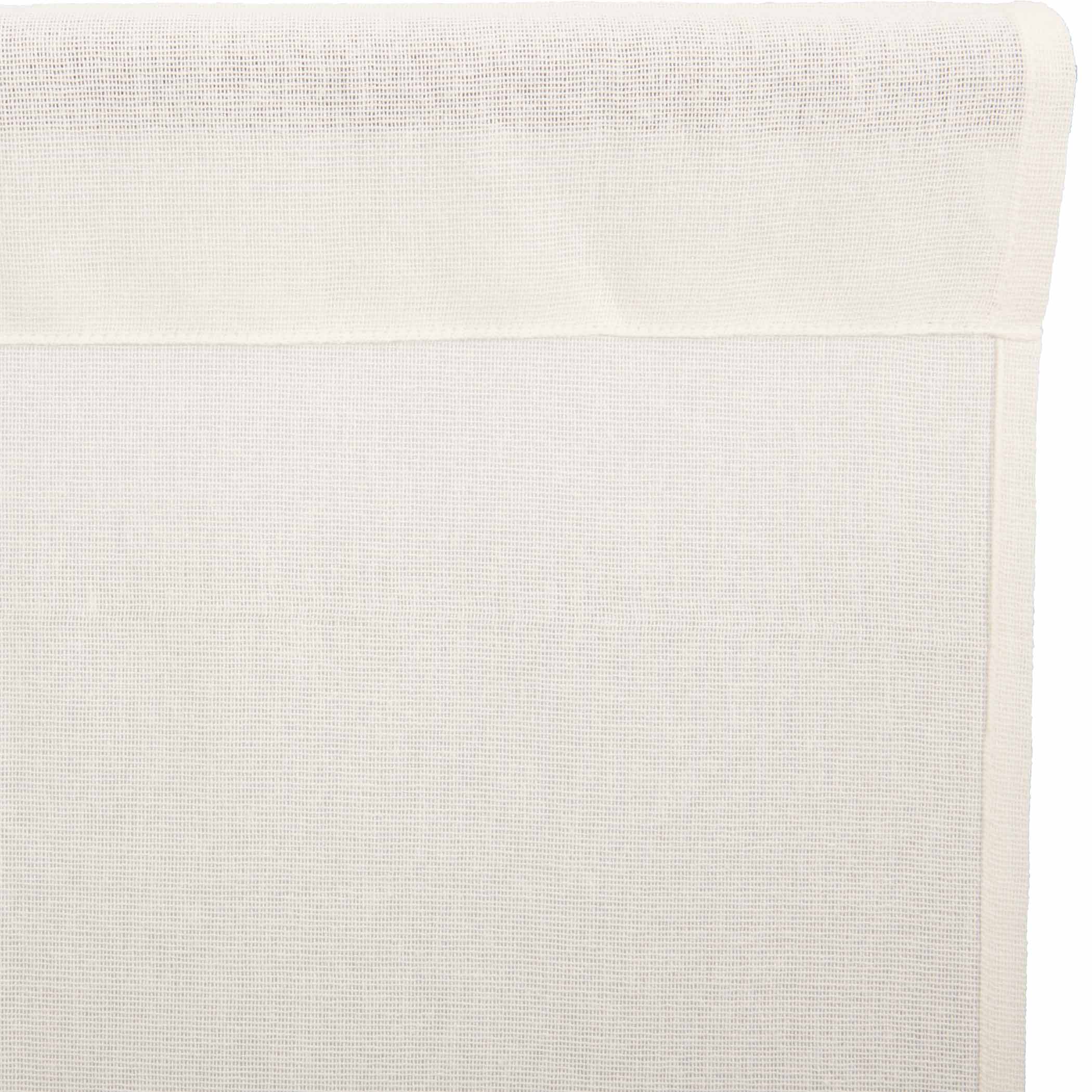 Tobacco Cloth Antique White Valance Fringed 16'' x 72'' - Image 4