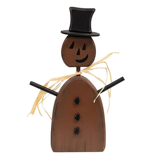 💙 Top Hat Jack O' Lantern Wooden Sitter - Image 2