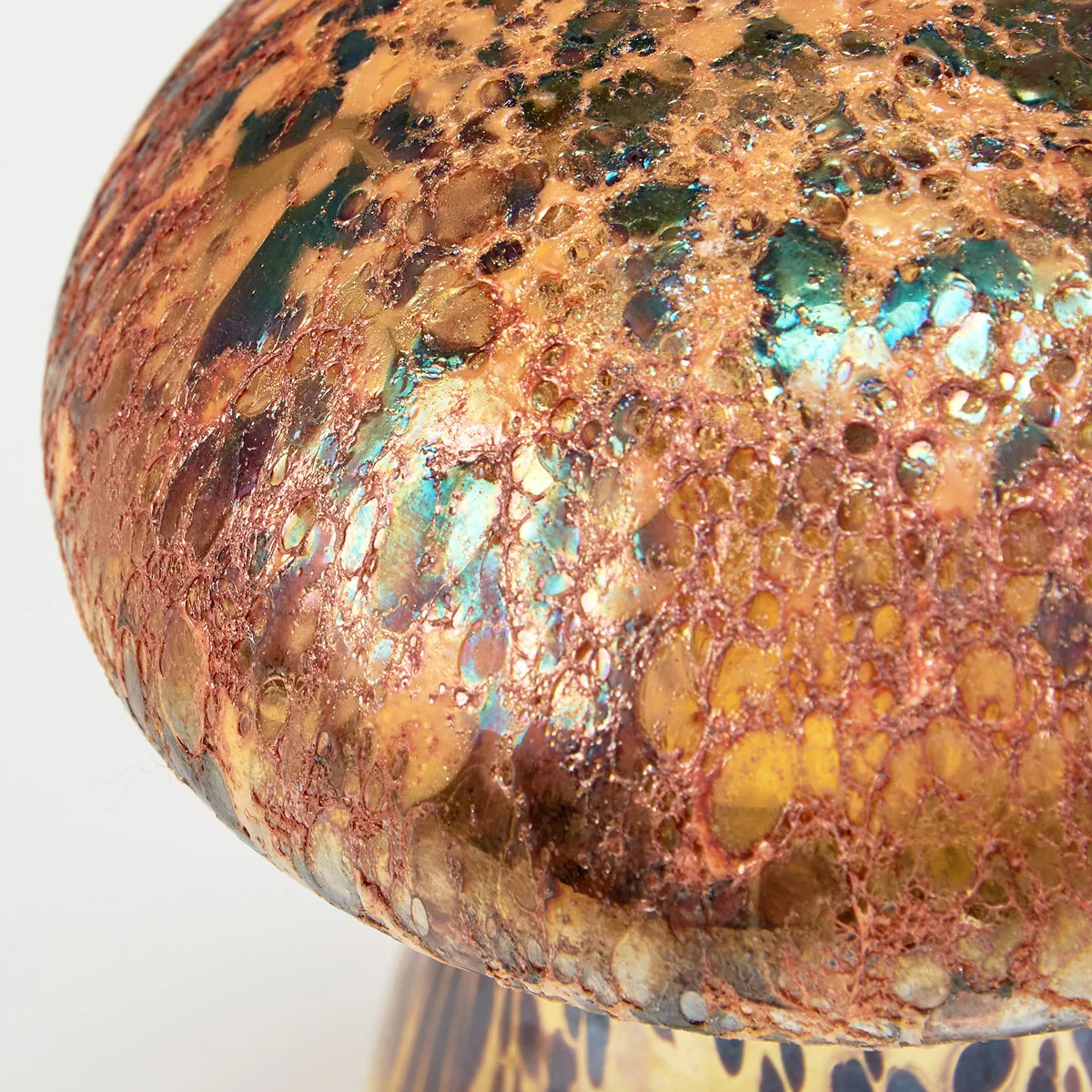 ๐ Tortoiseshell Mushroom 4" Glass Figurine - Image 3