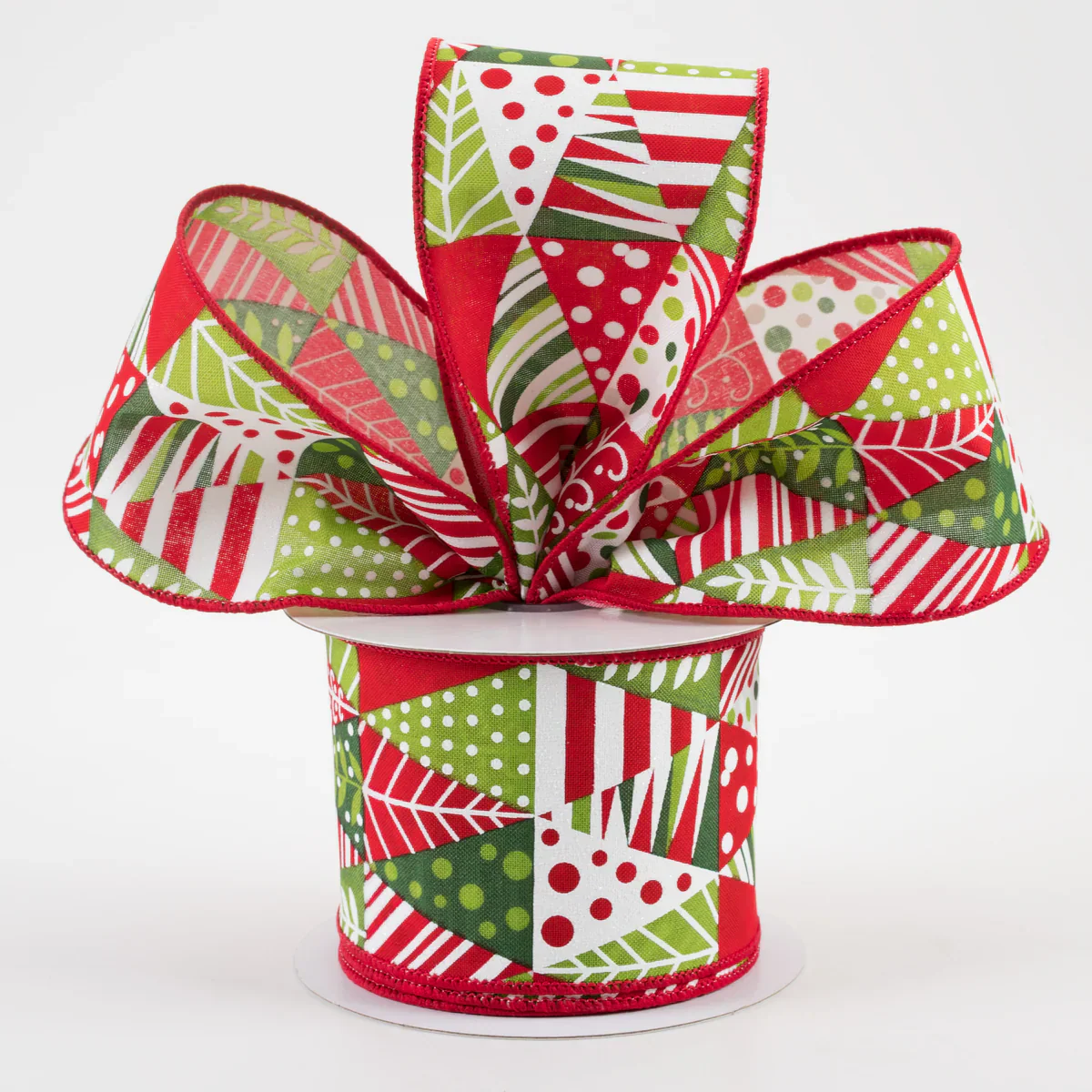 Triangle Christmas Tree Ribbon 2.5" x 10 yards
