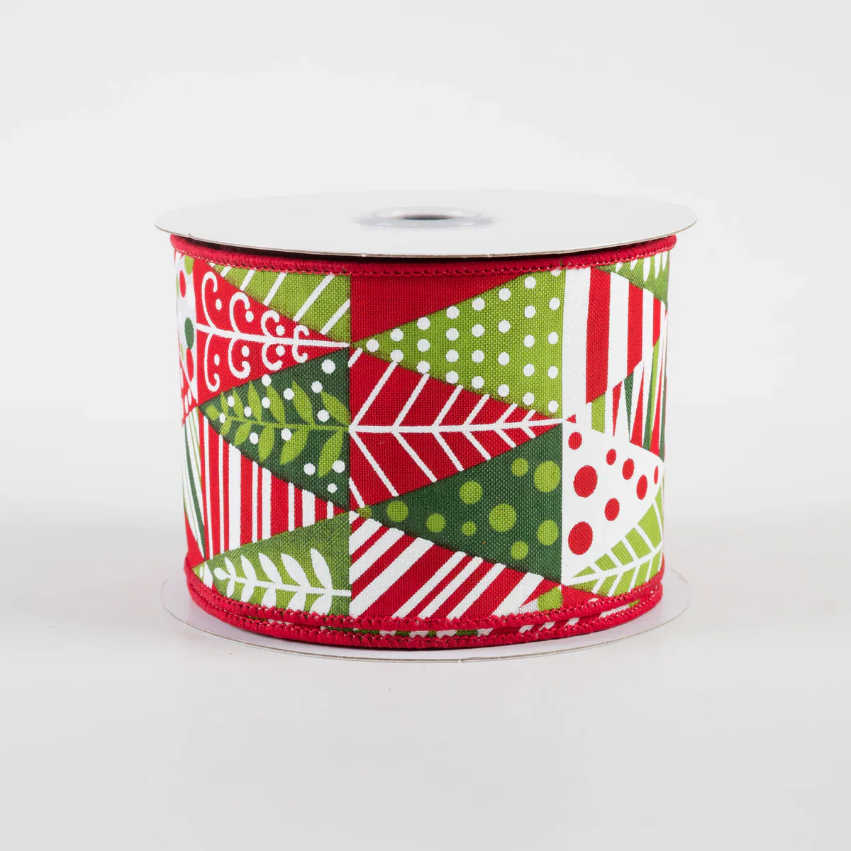 Triangle Christmas Tree Ribbon 2.5" x 10 yards - Image 2