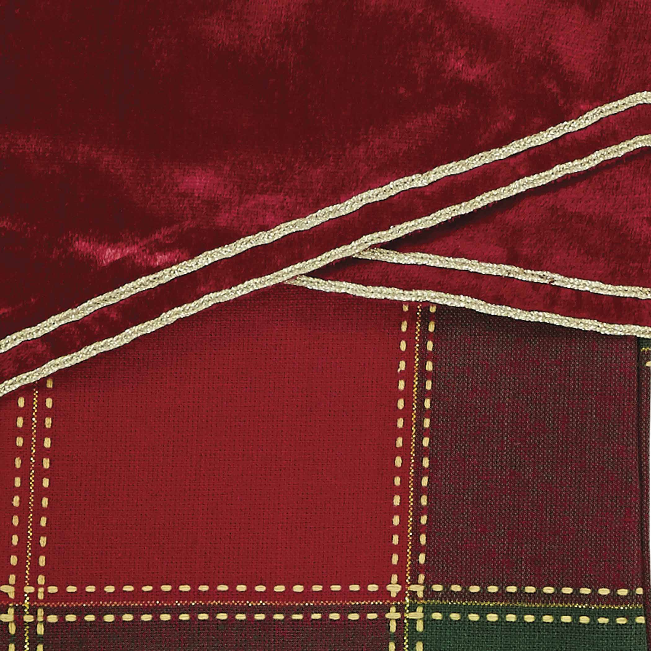Tristan Red and Green Plaid 15" Christmas Stocking - Image 5