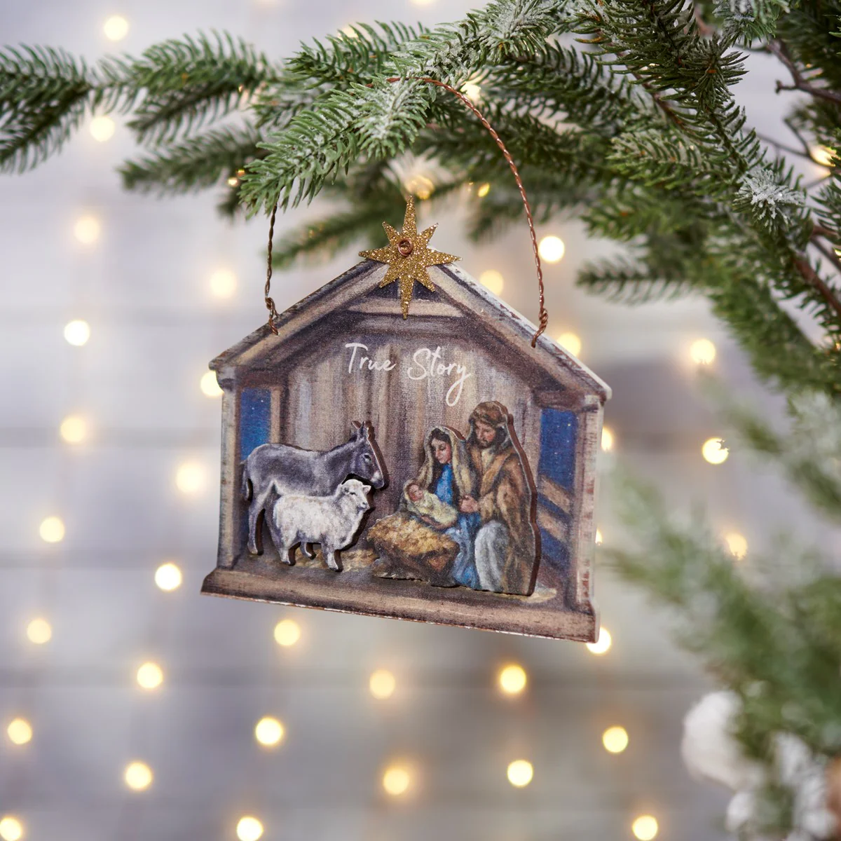 True Story Nativity Ornament - Image 2