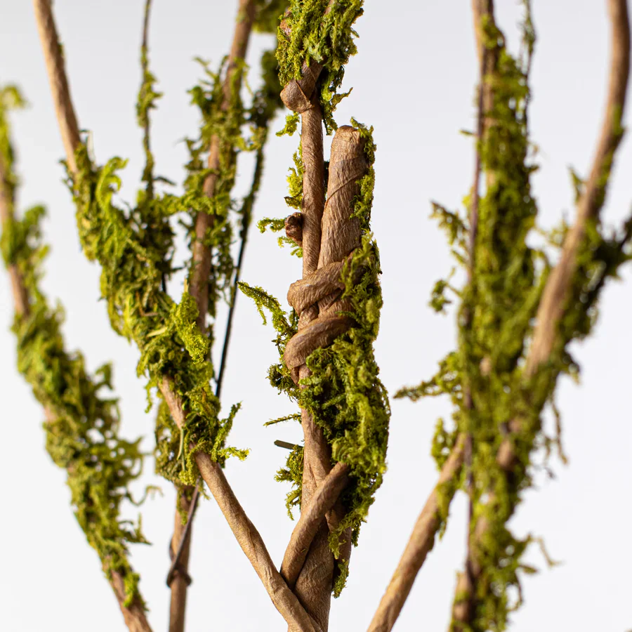 Twig Branch with Moss 31" Decorative Stem - Image 2