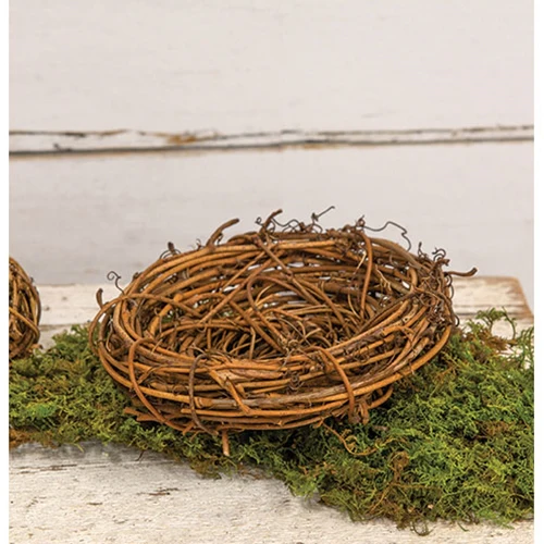 Twiggy Decorative Bird Nest 4.5" - Image 2