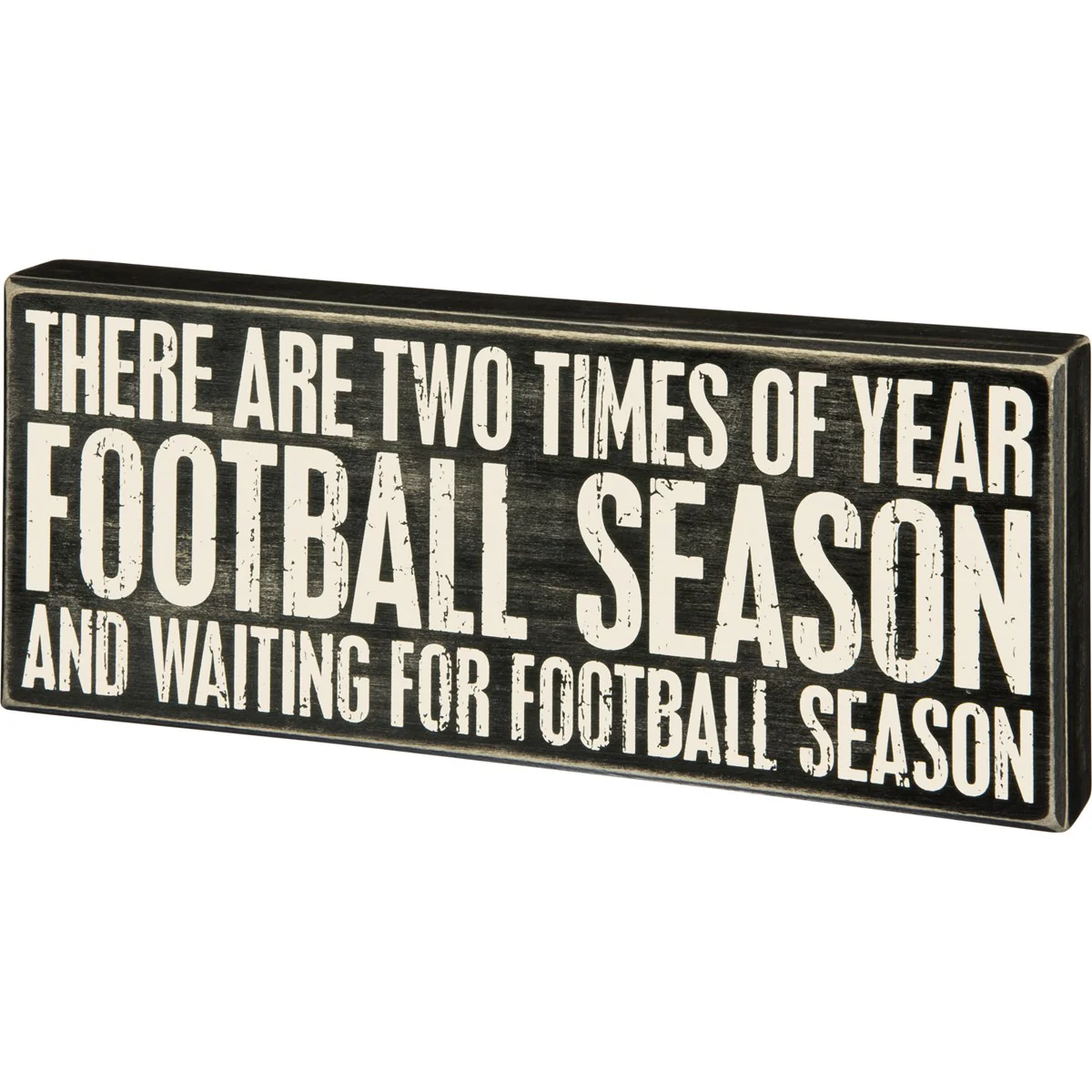Two Times of Year Football Season & Waiting for Football Season 15" Sign
