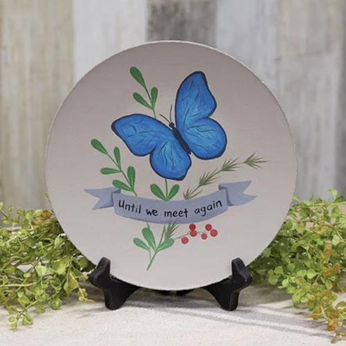 Until We Meet Again Butterfly 8" Decorative Plate - Image 2
