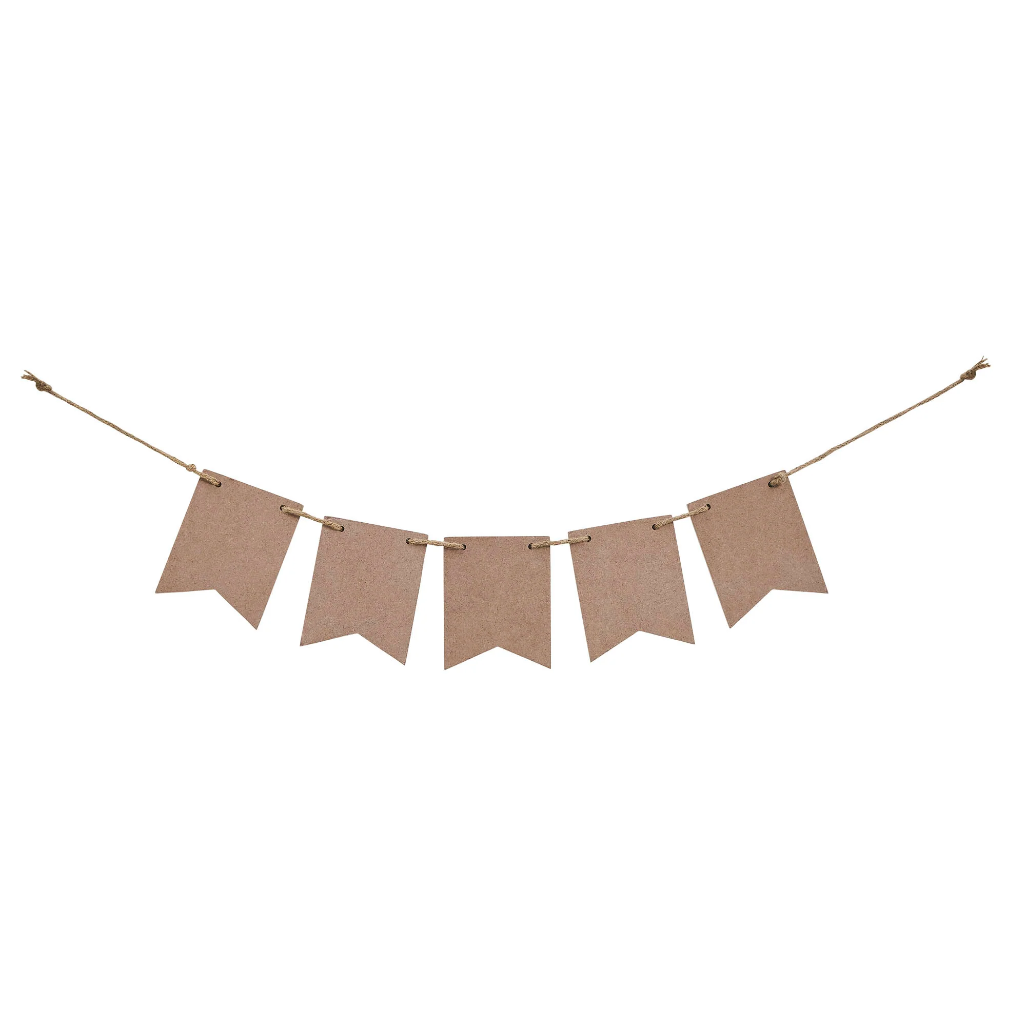 USA and Stars Wooden Banner with Twine - Image 2