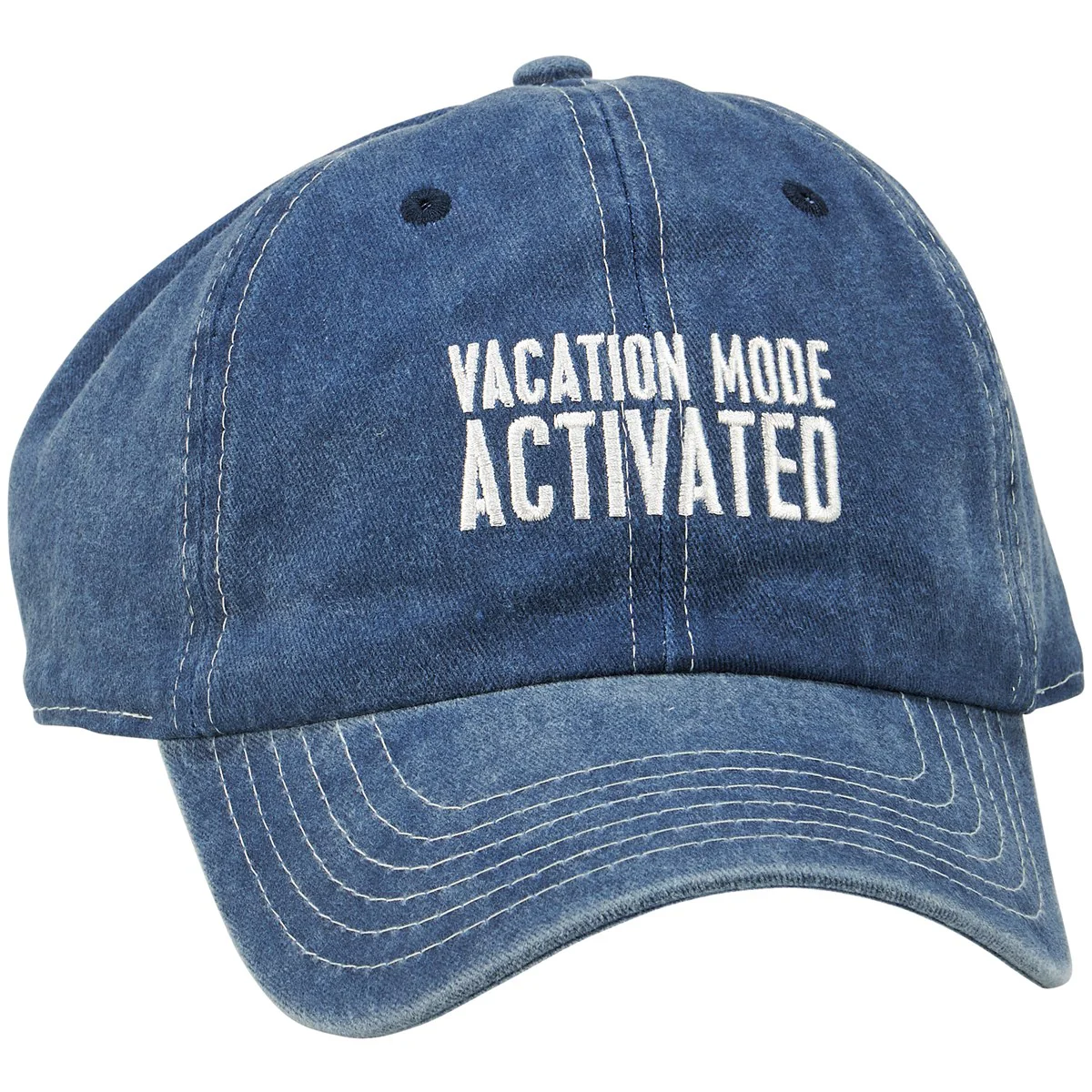 Vacation Mode Activated Distressed Baseball Cap