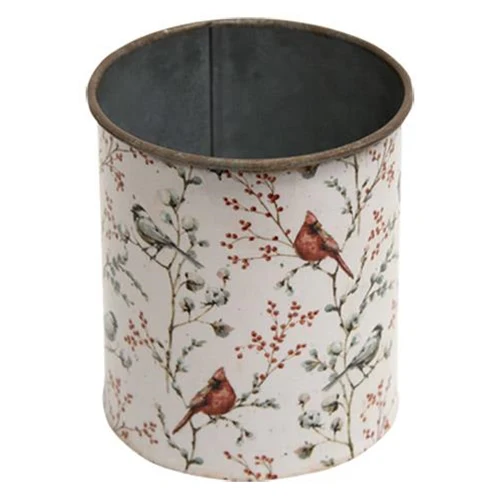 ๐ Vintage-Style Cardinal Metal Can - Image 2