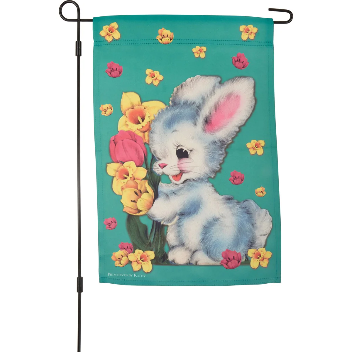 💙 Vintage-Style Easter Bunny Garden Flag