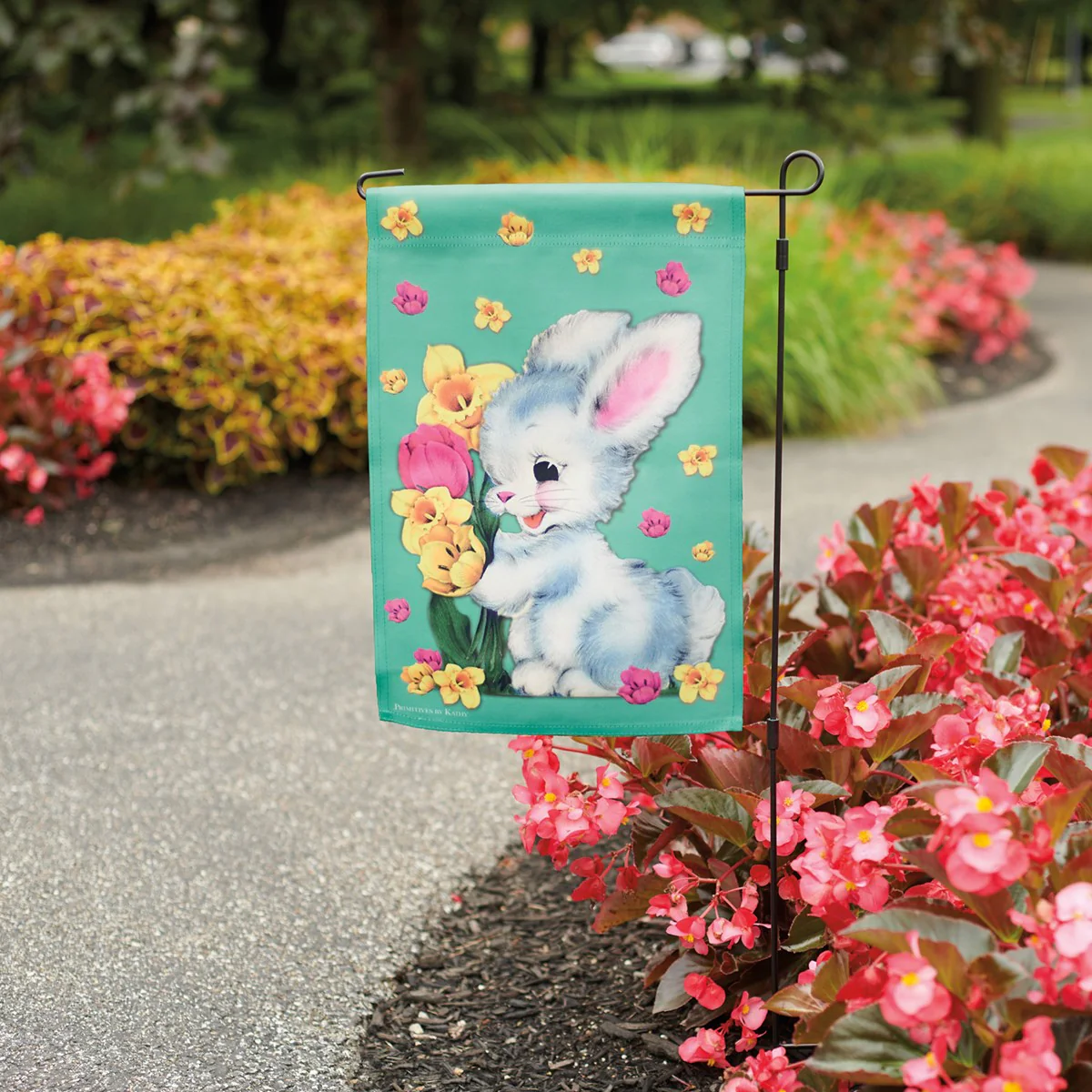 💙 Vintage-Style Easter Bunny Garden Flag - Image 2