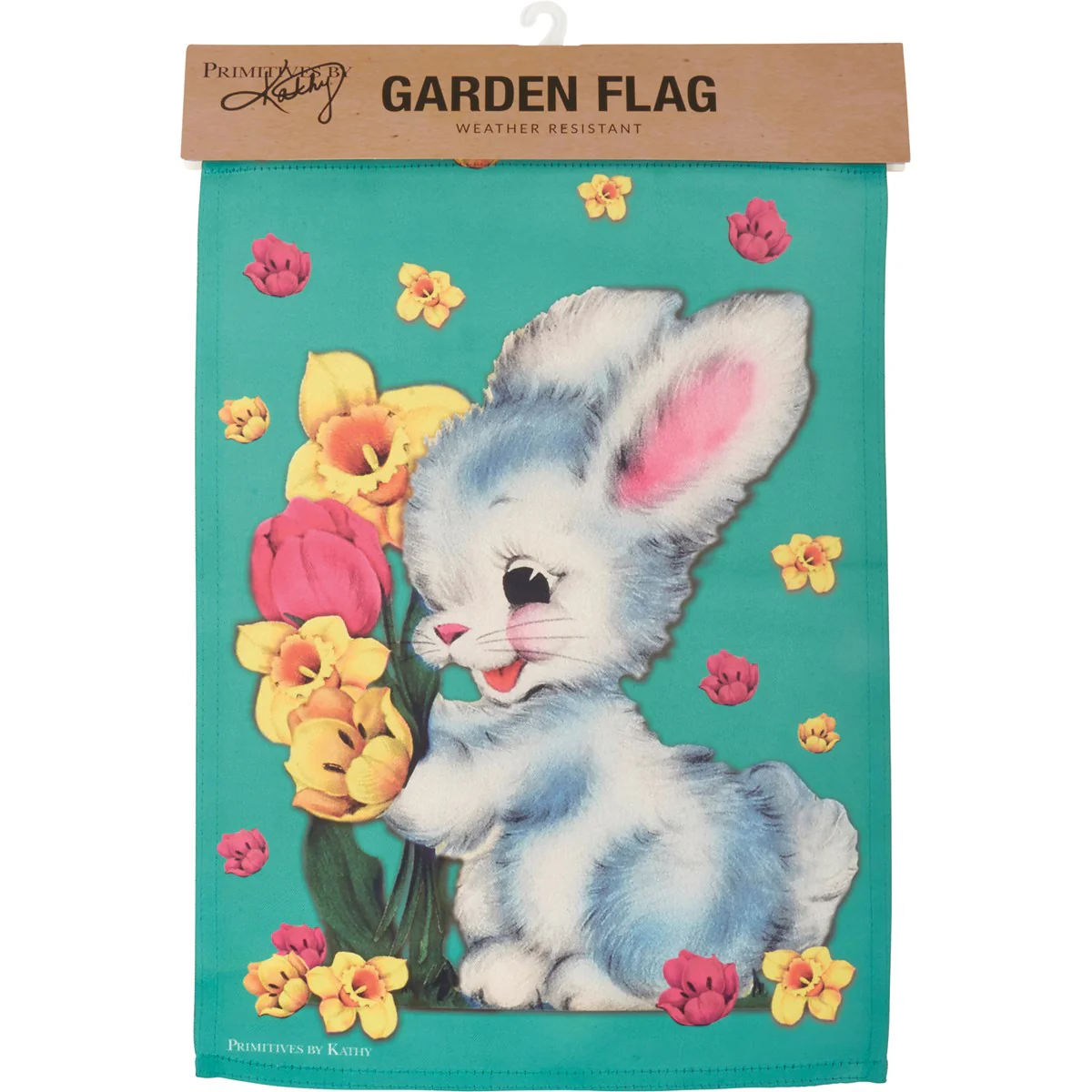💙 Vintage-Style Easter Bunny Garden Flag - Image 3