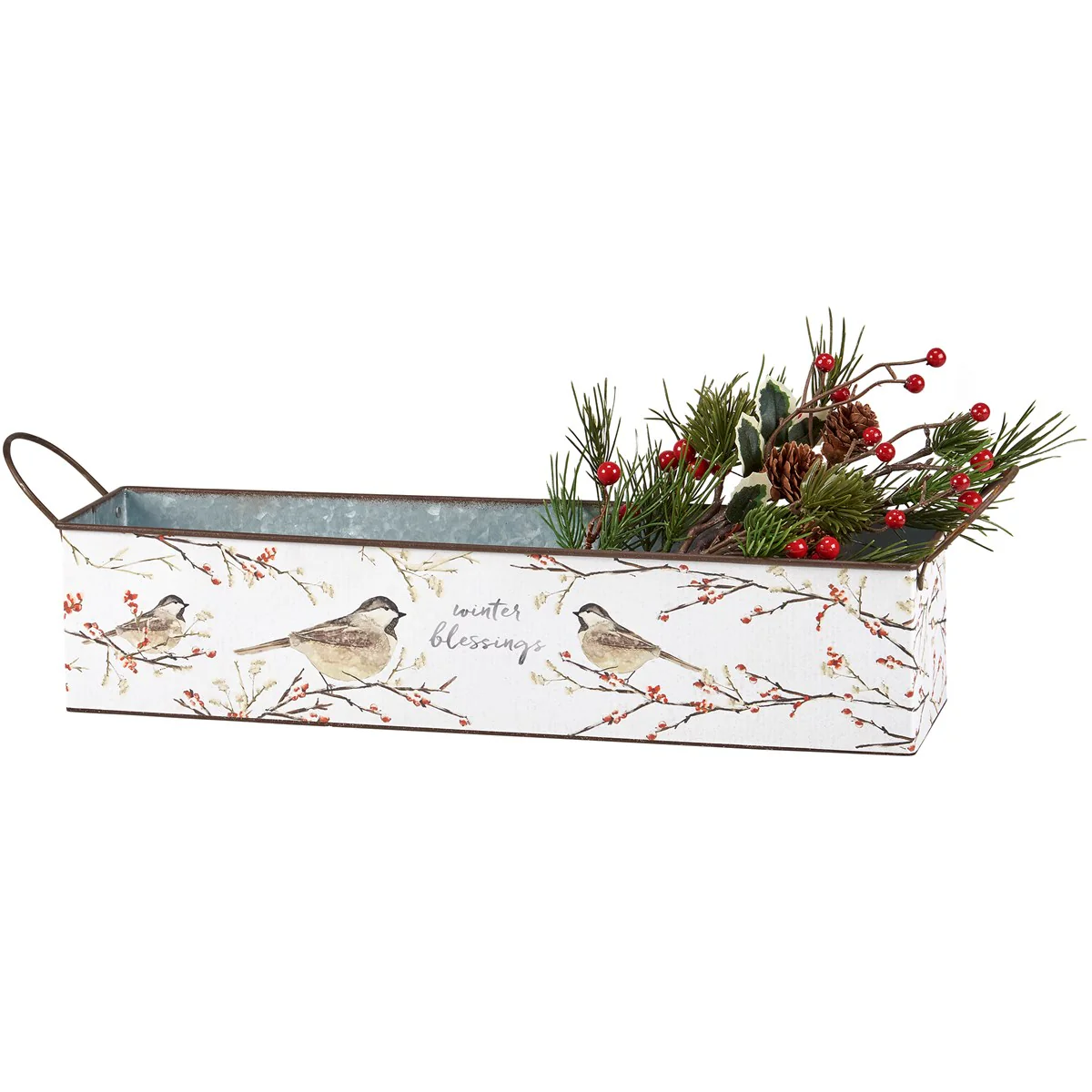 Warm Winter Wishes Bird Metal Bin Set - Image 3