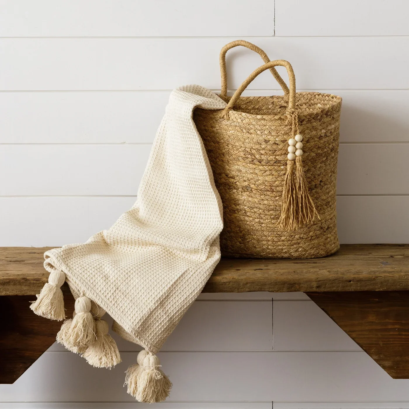 Water Hyacinth Woven Tote Bag - Image 2