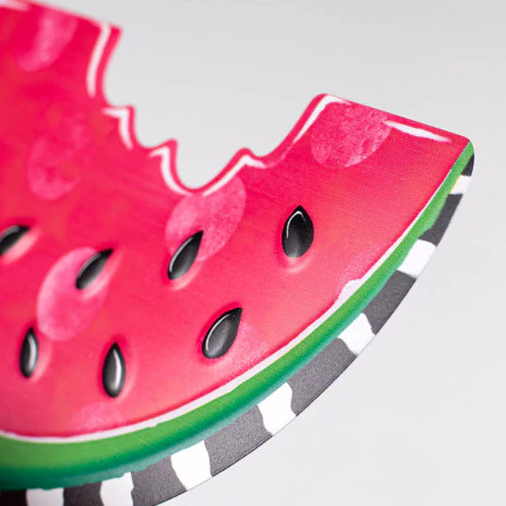 Watermelon Slice 12" Metal Embossed Hanger - Image 2