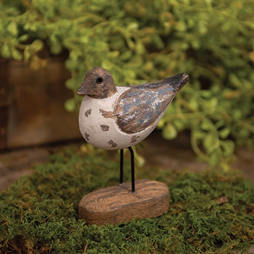 Weathered Wood Sandpiper Sitter 3.5"H - Image 2
