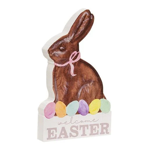 Welcome Easter Chunky Chocolate Bunny Sitter - Image 2