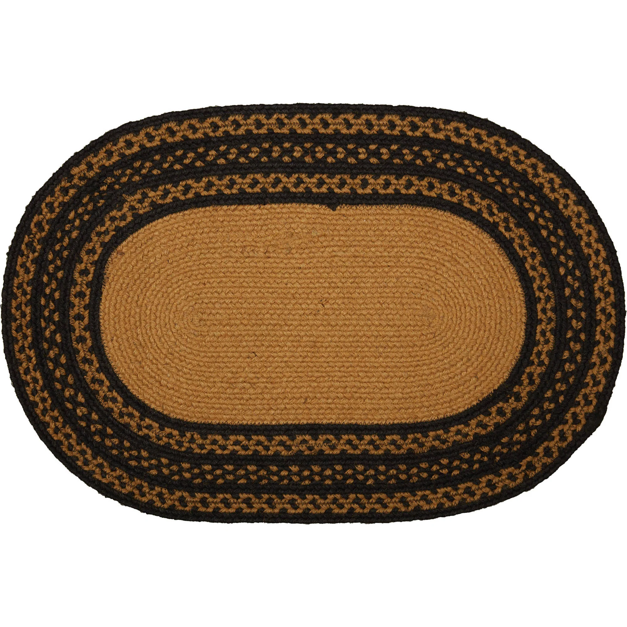 Welcome Farmhouse Stencil Stars 30" Oval Jute Rug - Image 2