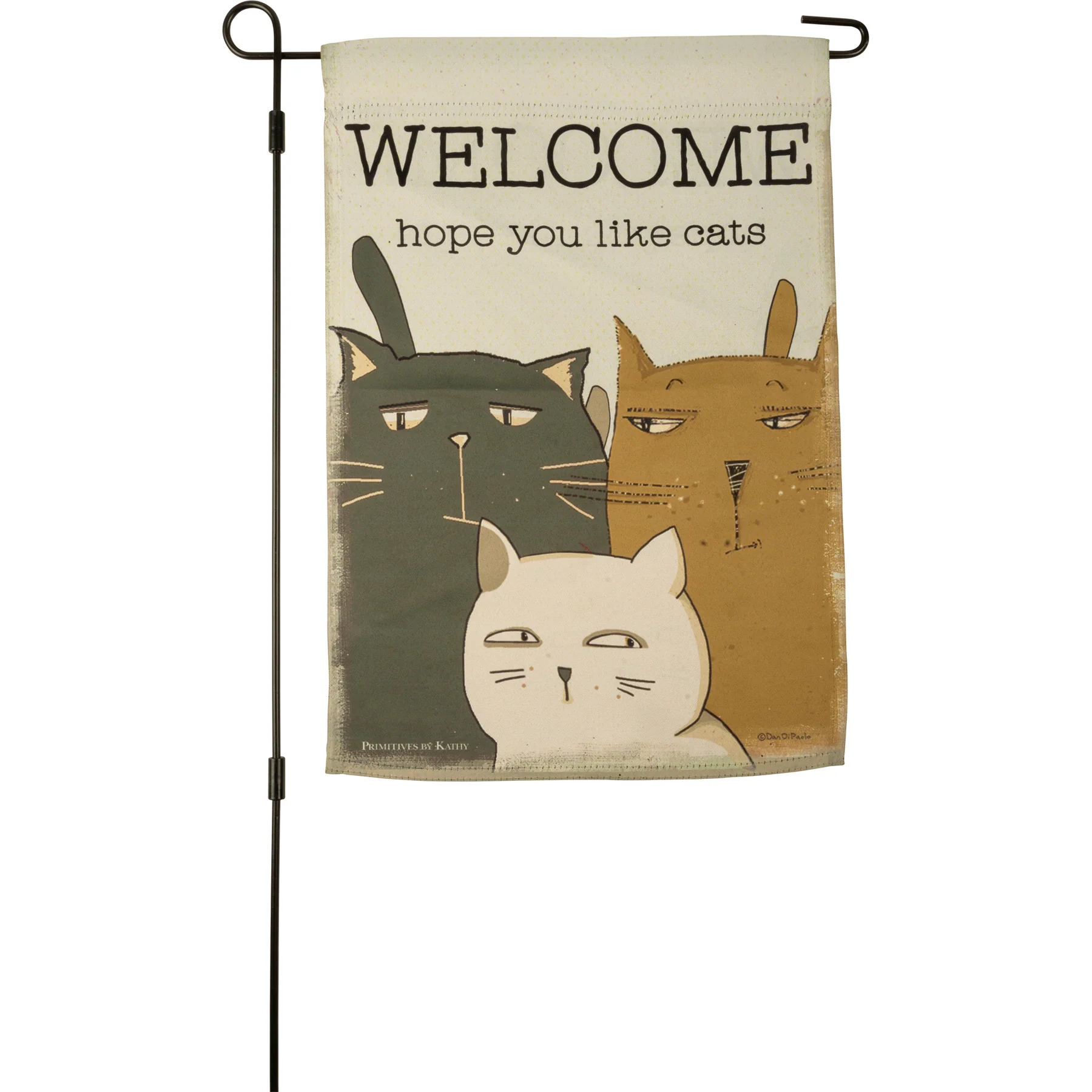 💙 Welcome Hope You Like Cats Garden Flag