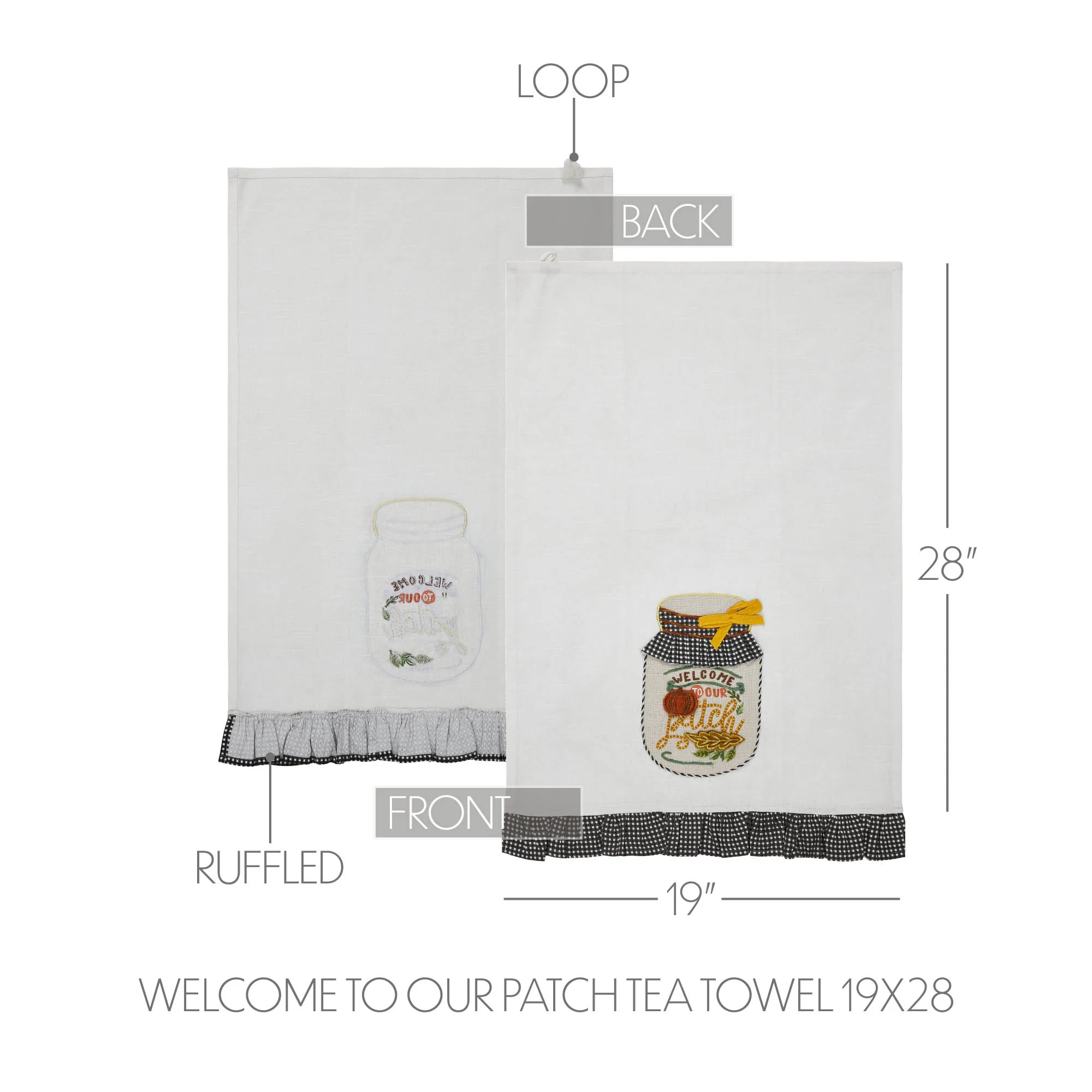 Welcome to our Patch Fall Tea Towel - Image 3