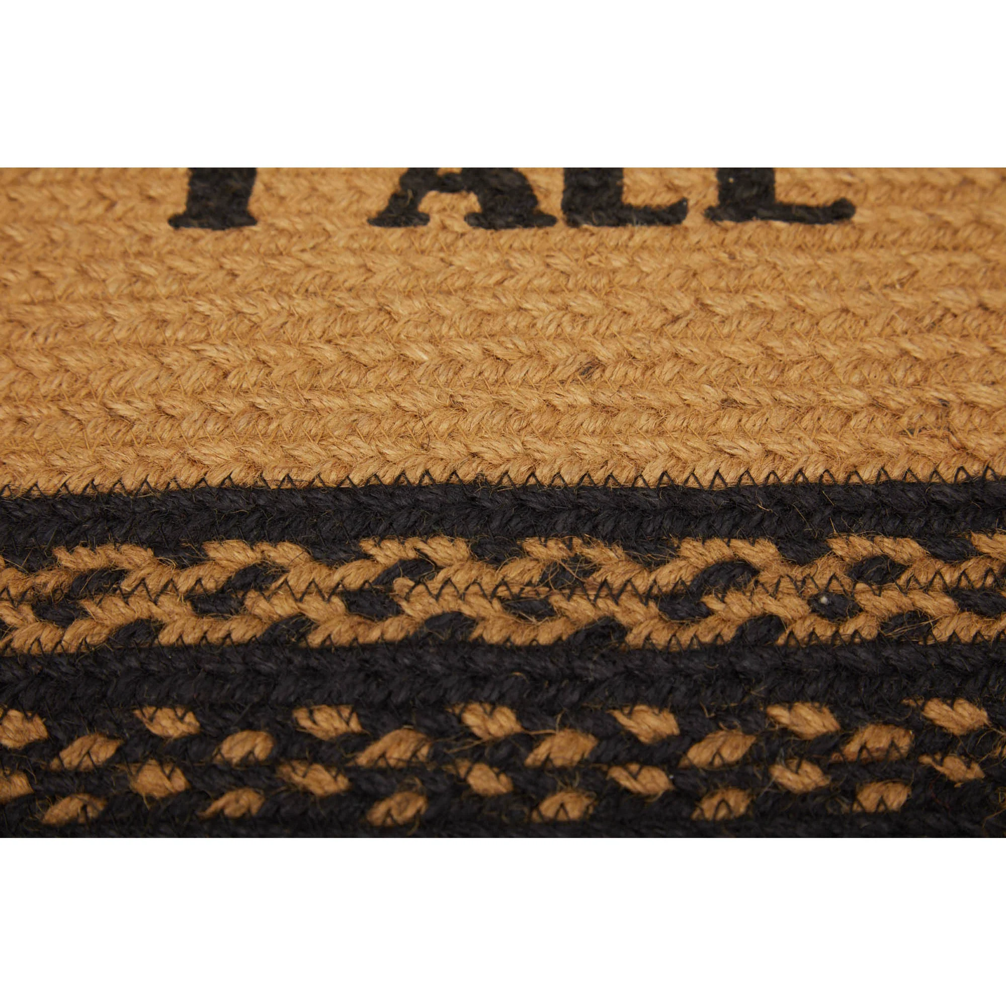 Welcome Y'All Jute Oval Stencil Rug 20" x 30" - Image 4