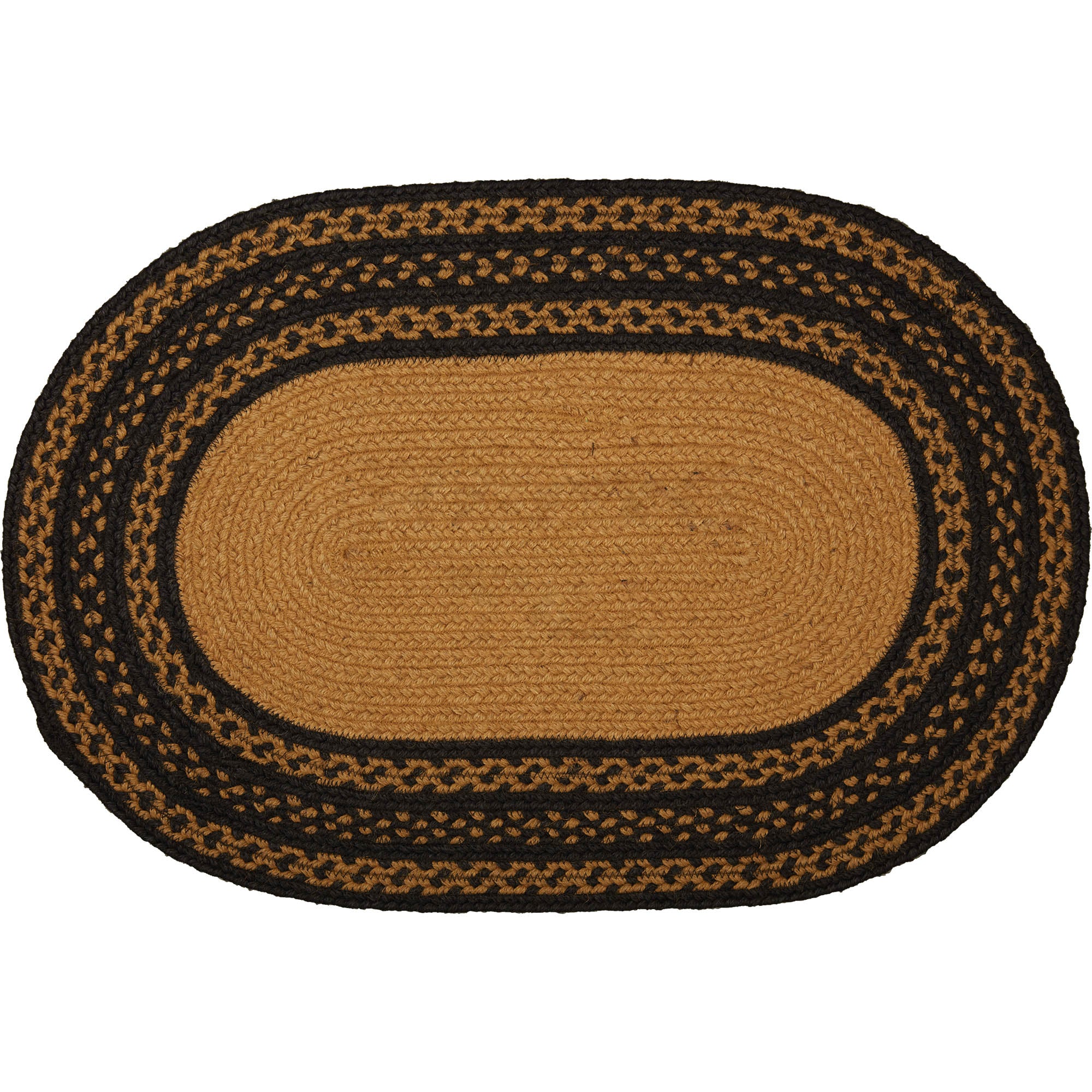 Welcome Y'All Jute Oval Stencil Rug 20" x 30" - Image 5