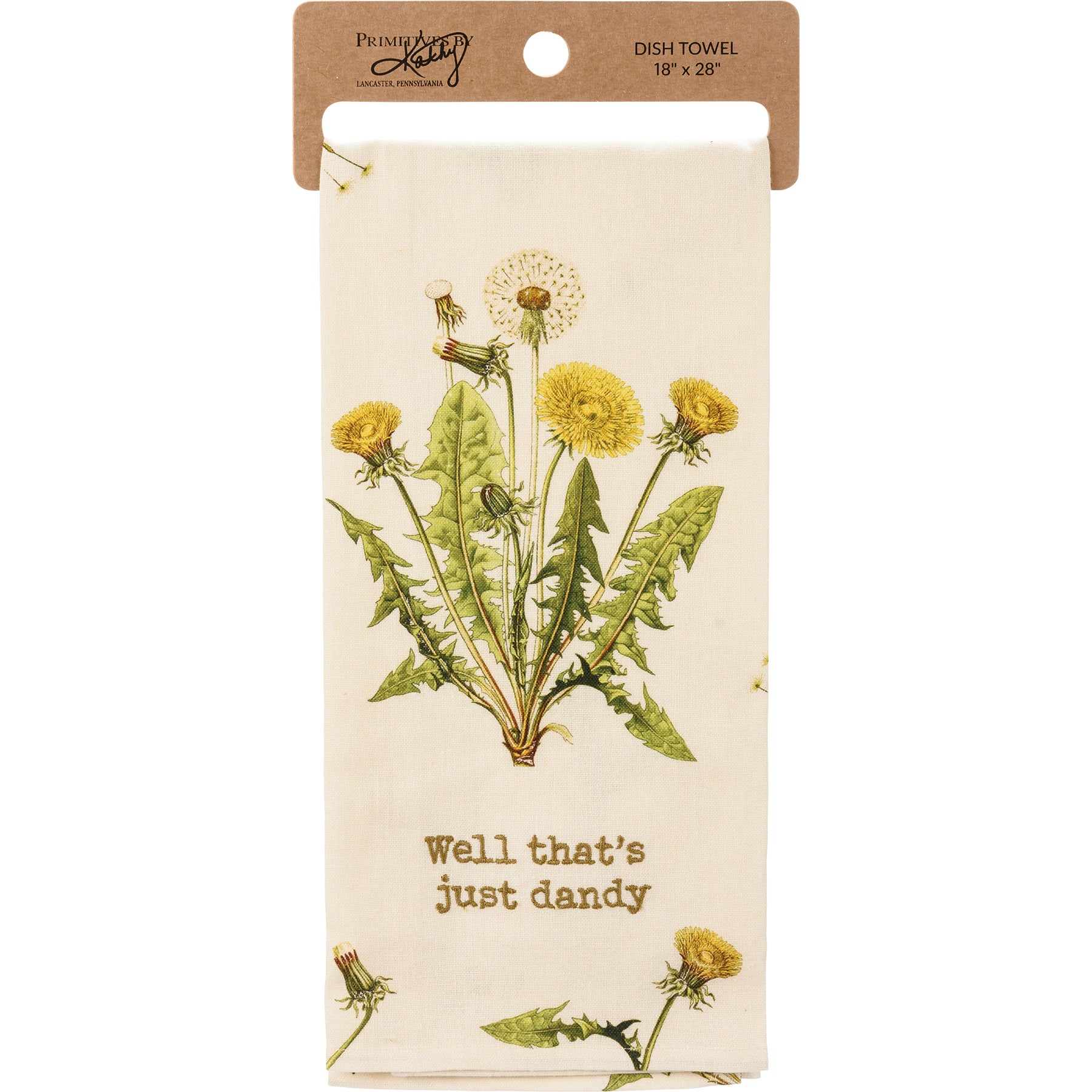 Well That's Just Dandy Dandelion Kitchen Towel
