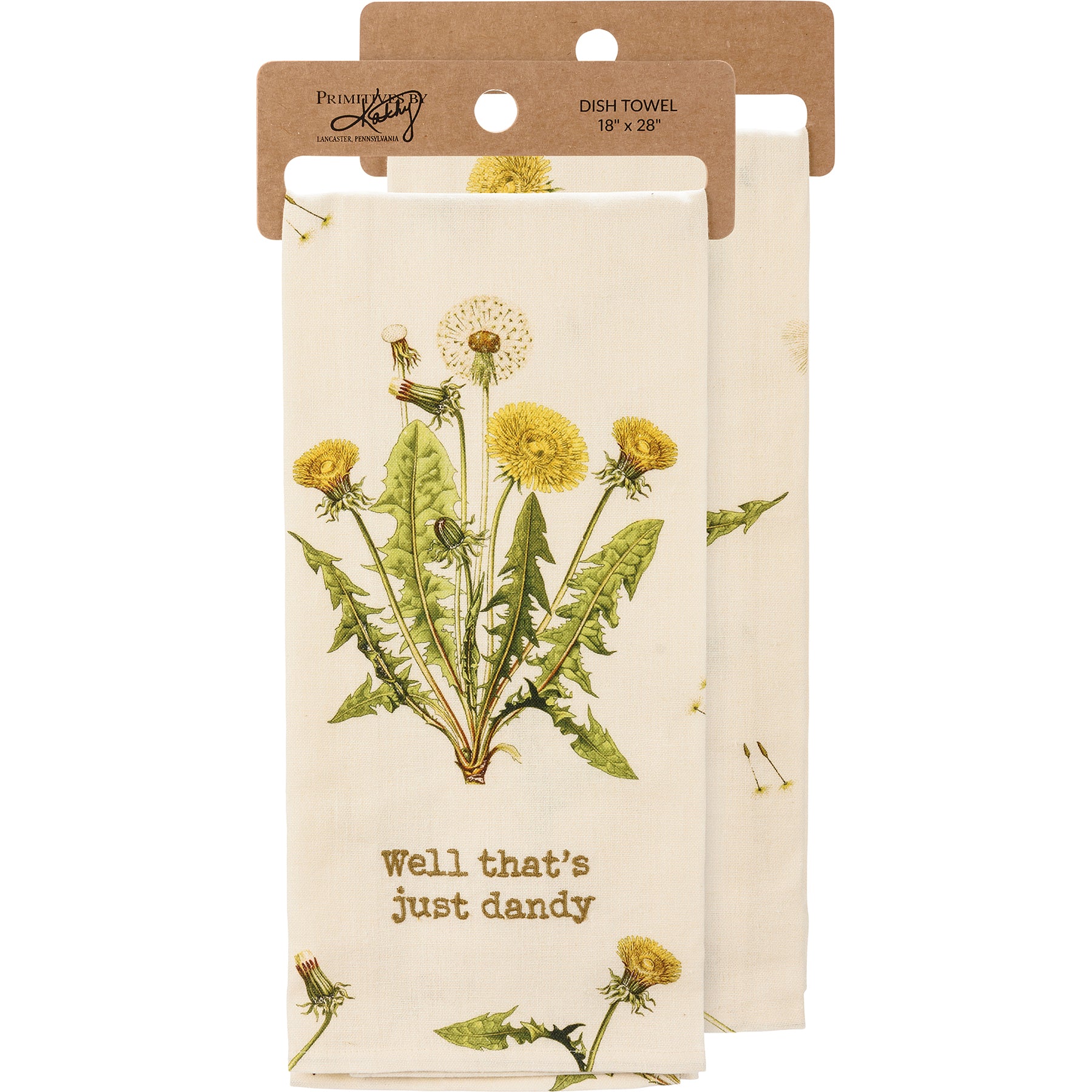 Well That's Just Dandy Dandelion Kitchen Towel - Image 2