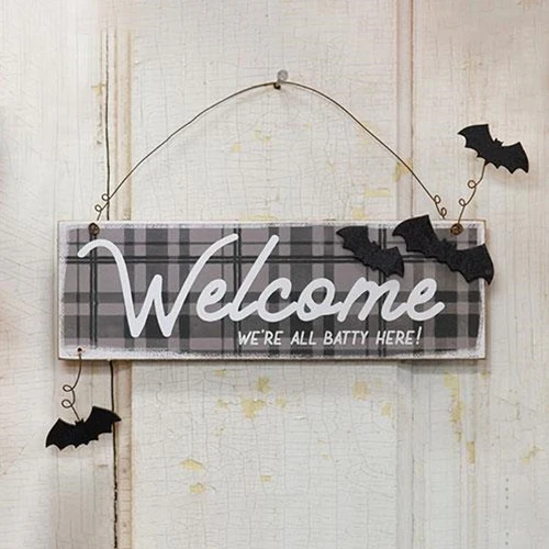 We're All Batty Here Halloween Ornament - Image 2