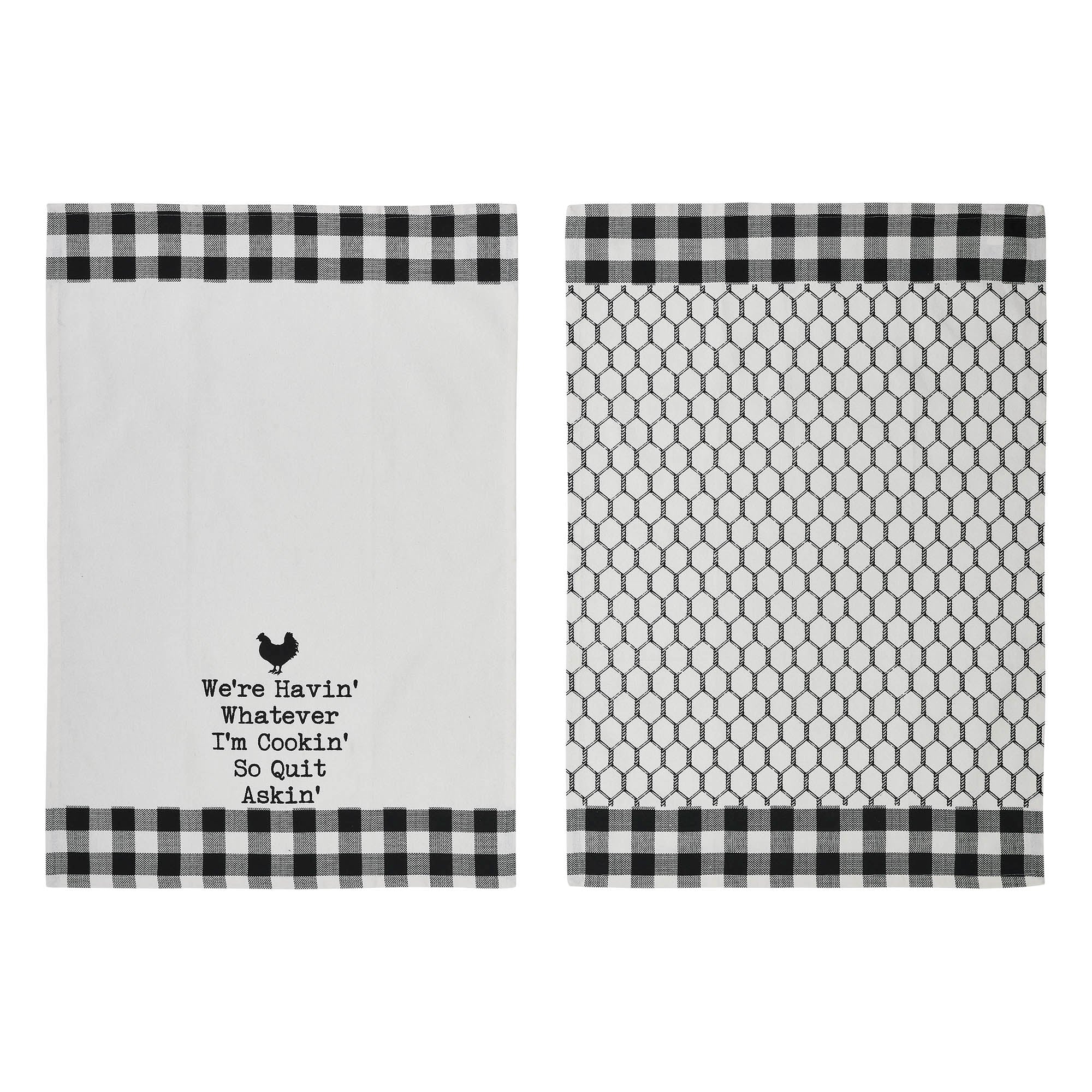 We're Havin' Whatever I'm Cookin Tea Towel Set of 2 - Image 6